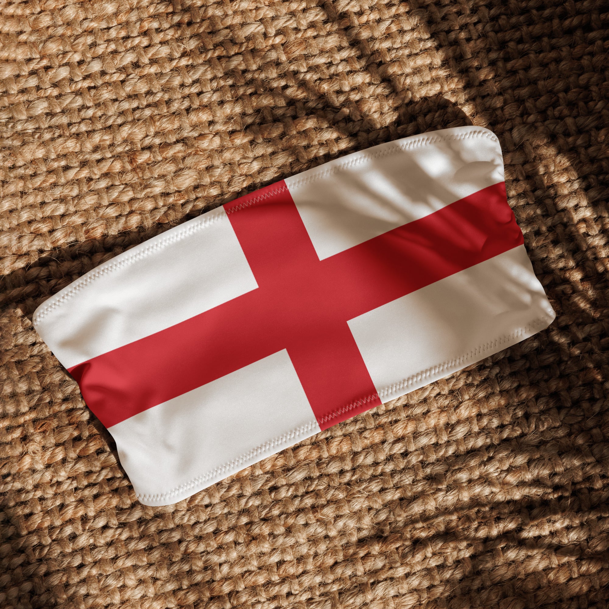 Jolly & Goode Bikini Top Flag of England Bandeau Bikini Top | St George's Cross Cheeky British Style