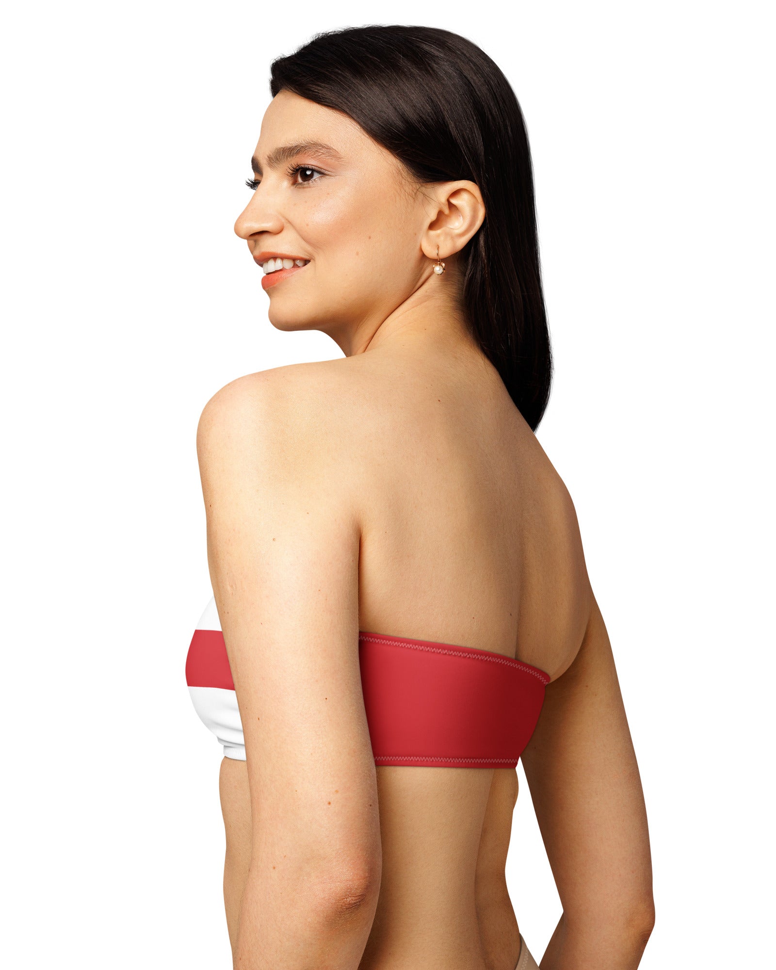 Jolly & Goode Bikini Top Flag of England Bandeau Bikini Top | St George's Cross Cheeky British Style