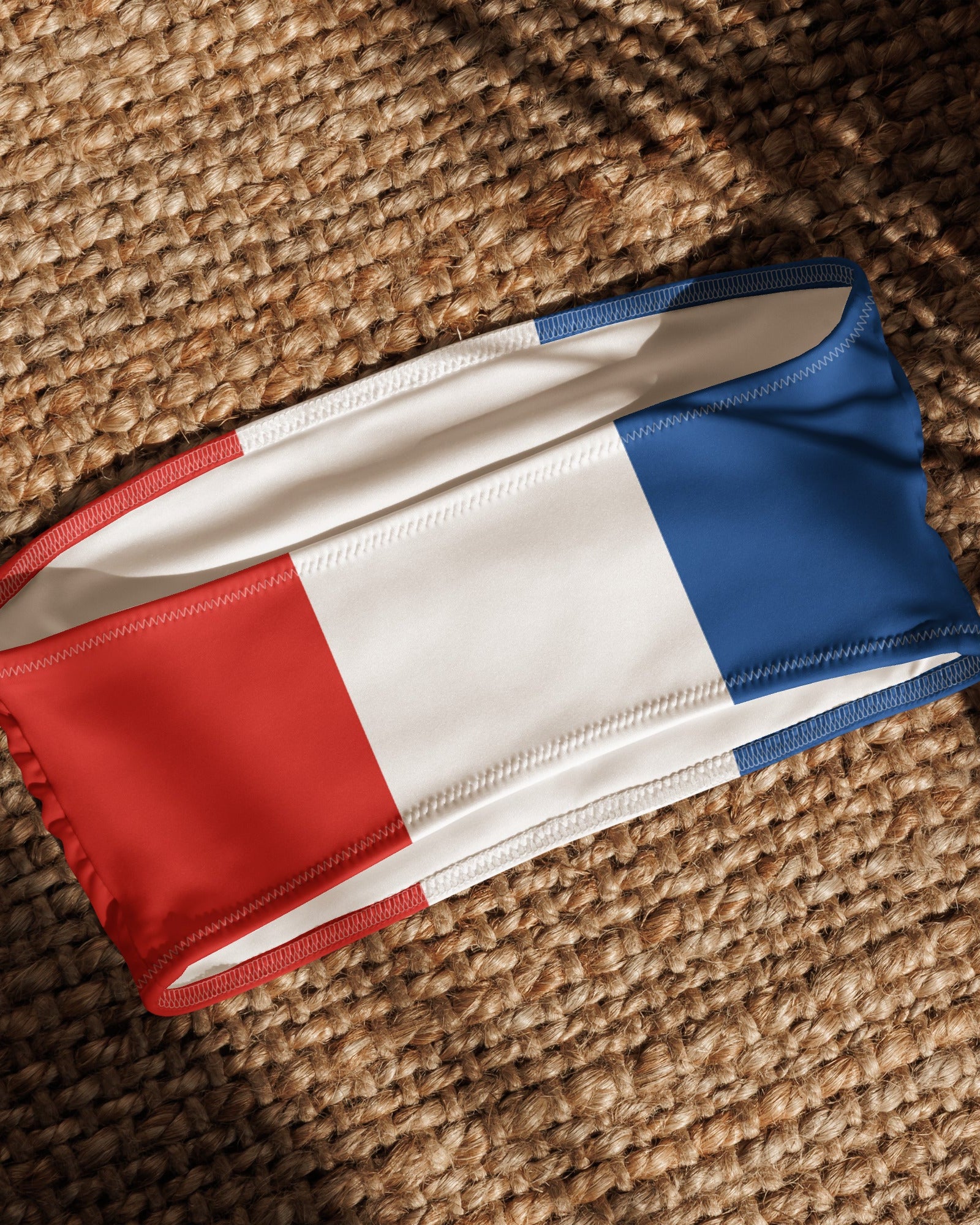 Jolly & Goode Bikini Top Flag of France Bandeau Bikini Top | French Flag Bikini Cheeky British Style