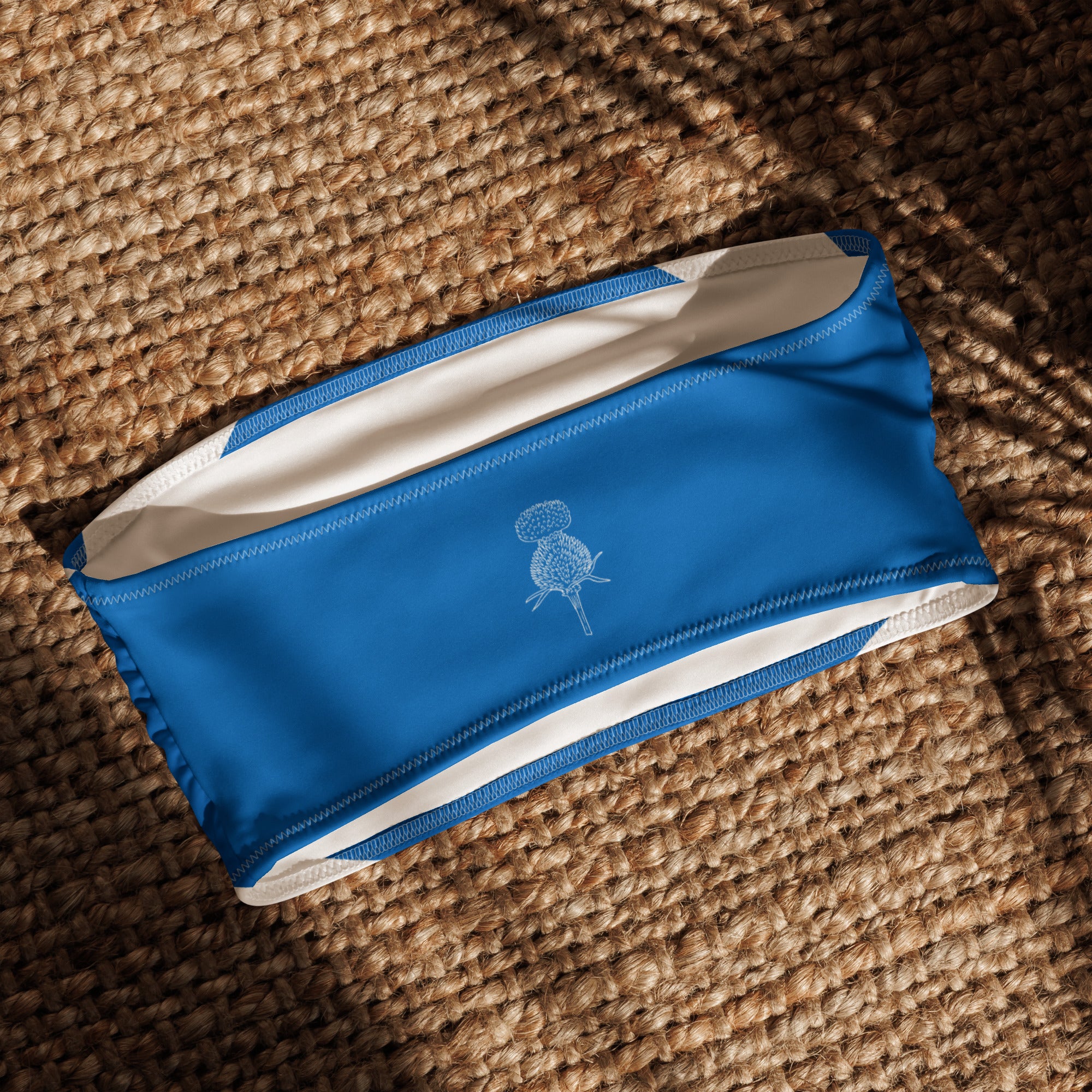Jolly & Goode Bikini Top Flag of Scotland Bandeau Bikini Top Cheeky British Style