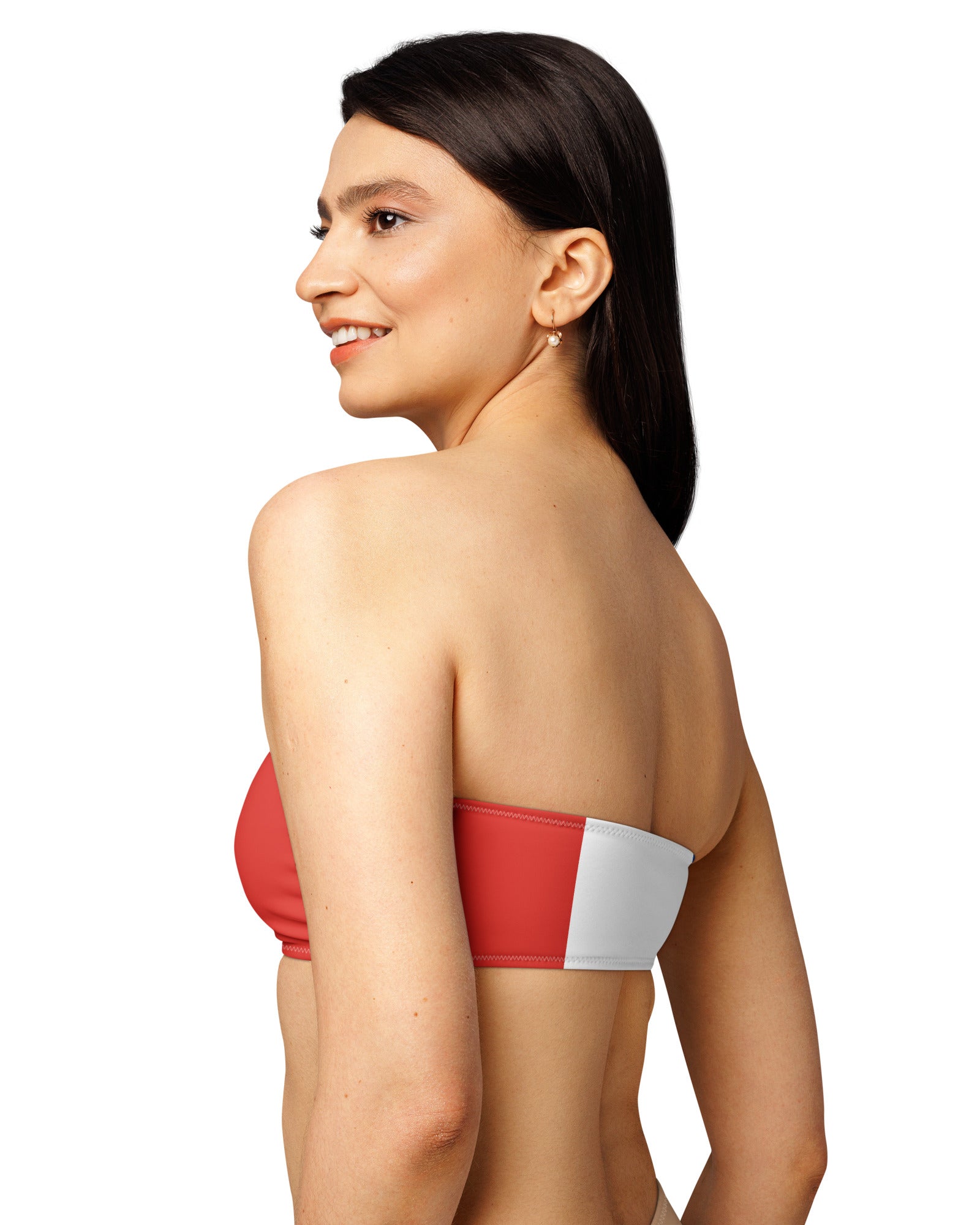 Jolly & Goode Bikini Top French Flag Bikini Top | Strapless Bandeau Cheeky British Style