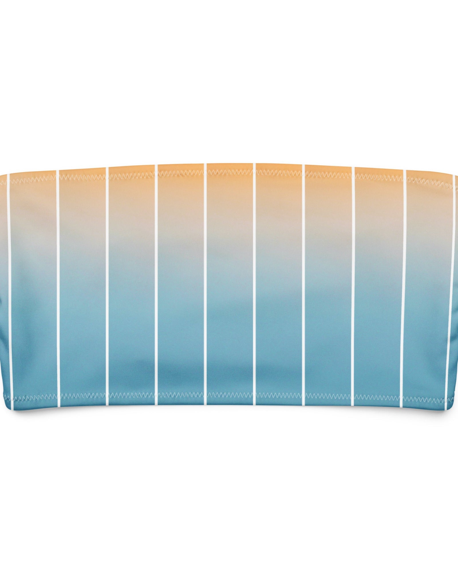 Jolly & Goode Bikini Top Magic Hour Pinstripe Bandeau Bikini Top Cheeky British Style