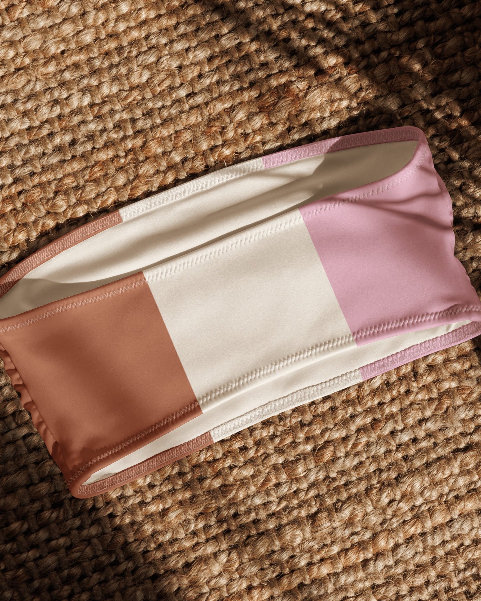 Jolly & Goode Bikini Top Neapolitan Ice Cream Bandeau Bikini Top Cheeky British Style