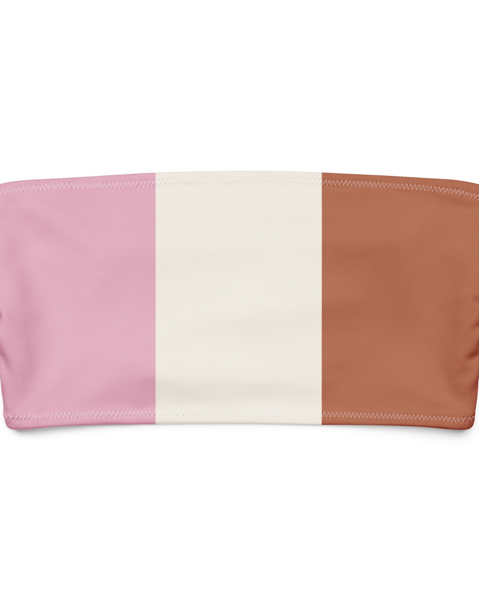 Jolly & Goode Bikini Top Neapolitan Ice Cream Bandeau Bikini Top Cheeky British Style