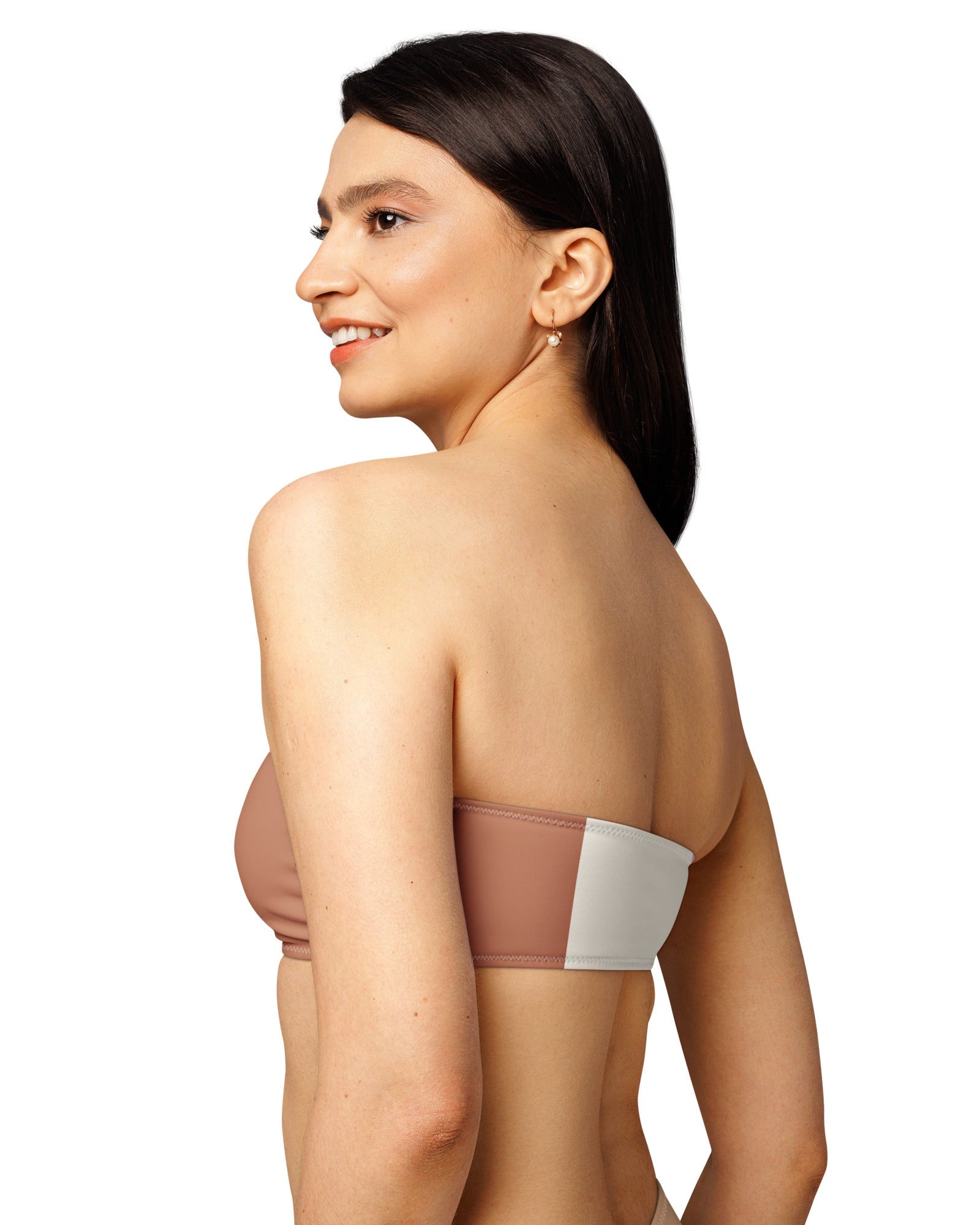 Jolly & Goode Bikini Top Neapolitan Ice Cream Bandeau Bikini Top Cheeky British Style