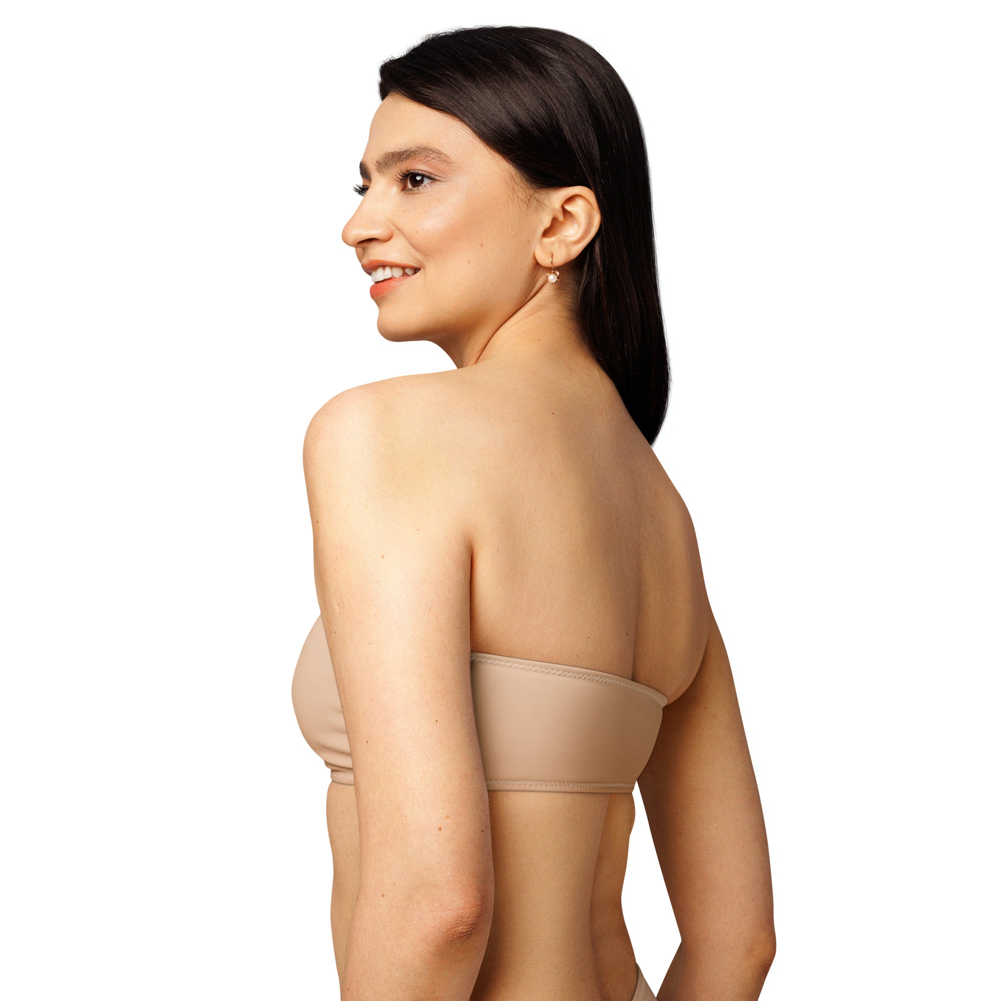 Jolly & Goode Bikini Top Strapless Nude Bandeau Bikini Top Cheeky British Style