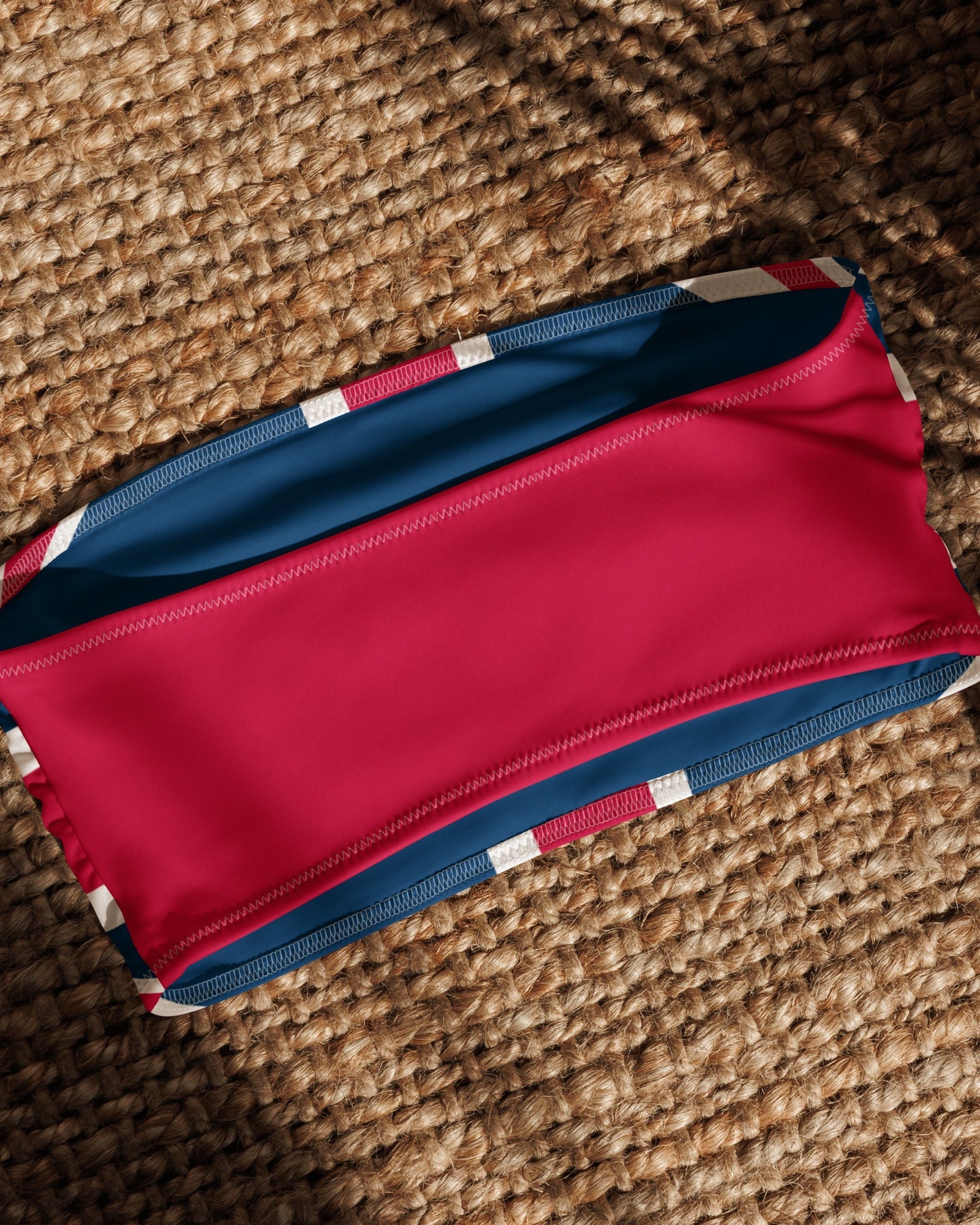 Jolly & Goode Bikini Top Union Jack Bandeau Bikini Top | Red Back Cheeky British Style