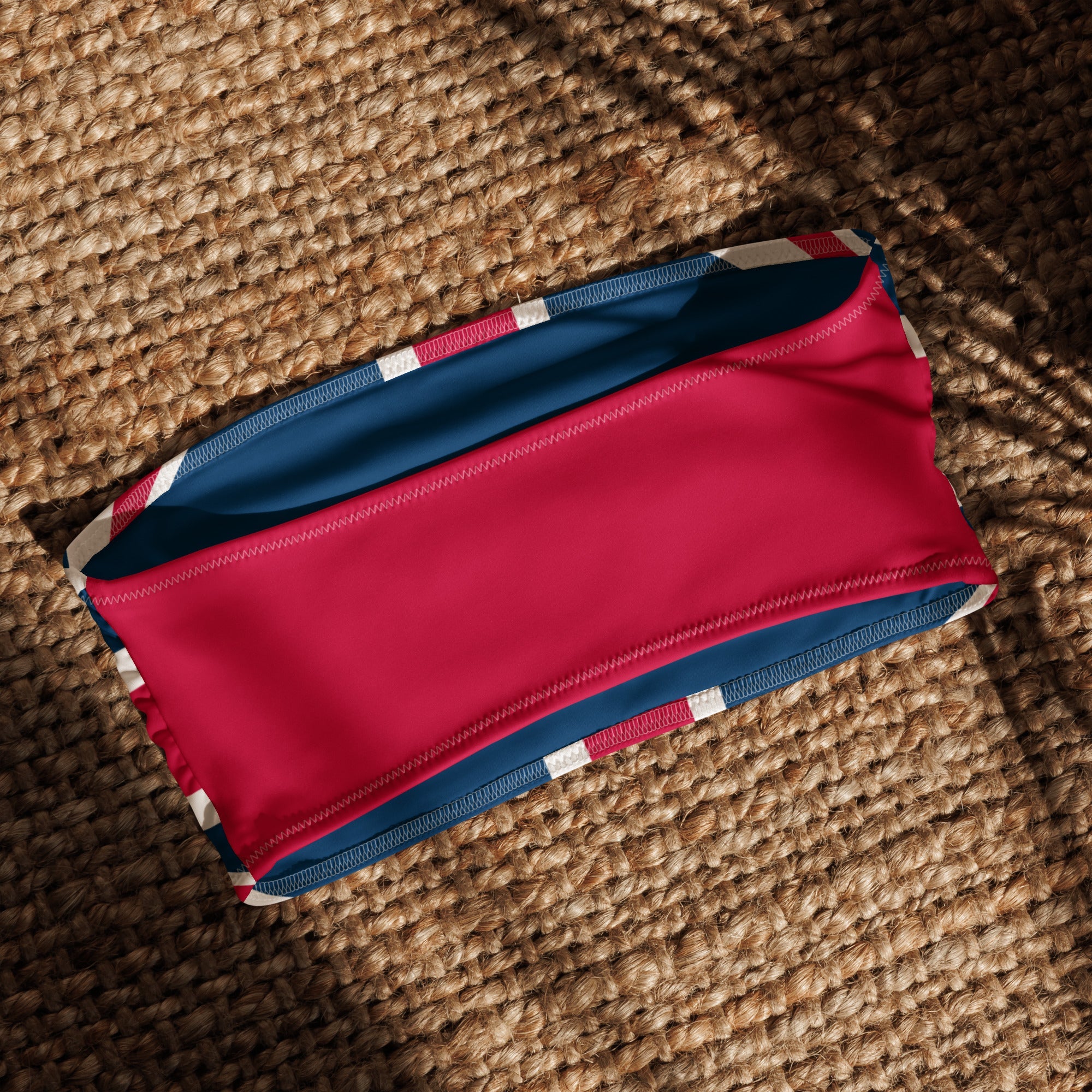 Jolly & Goode Bikini Top Union Jack Bandeau Bikini Top | Red Back Cheeky British Style
