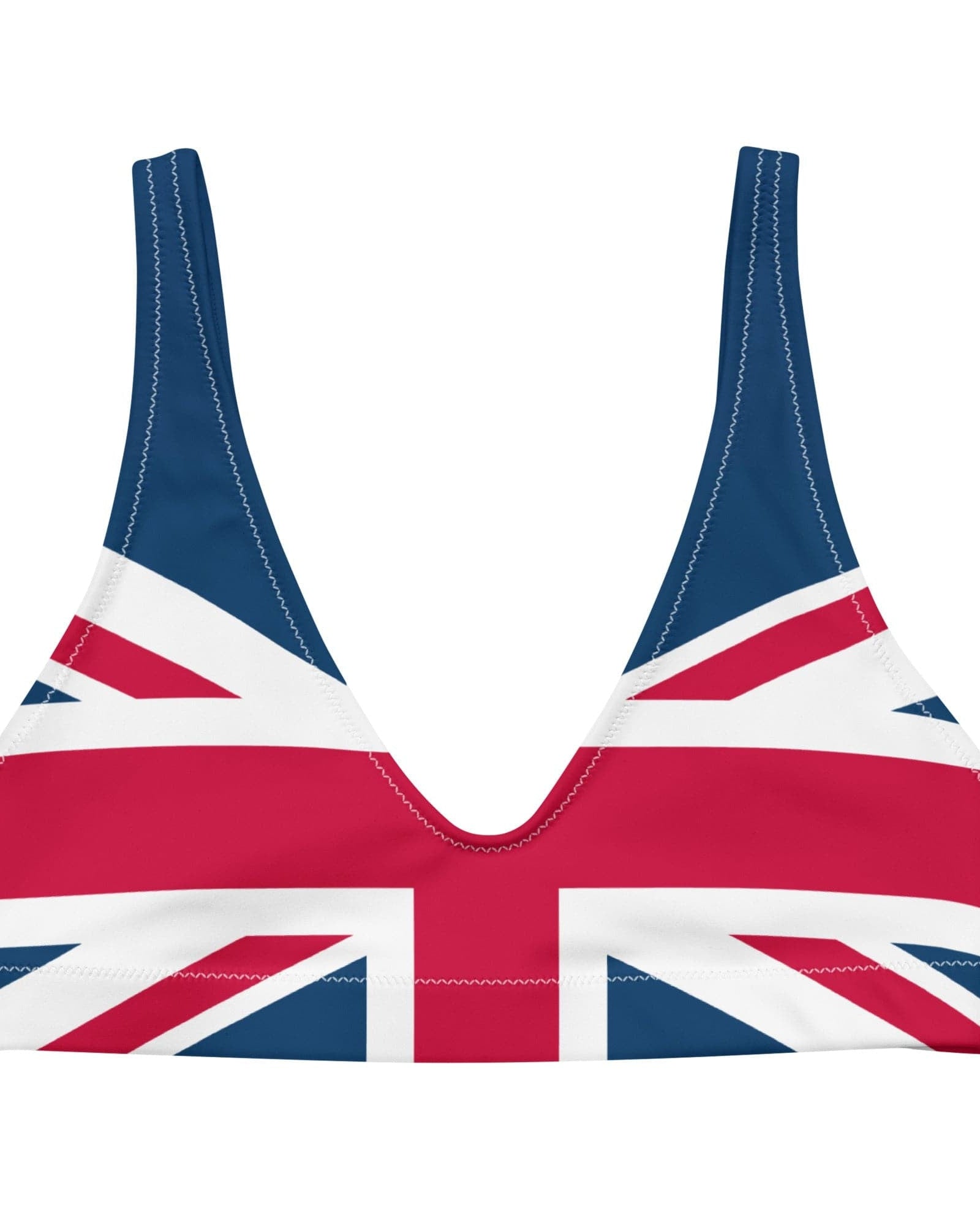 Jolly & Goode Bikini Top Union Jack Bikini Top | Removable Padding Cheeky British Style