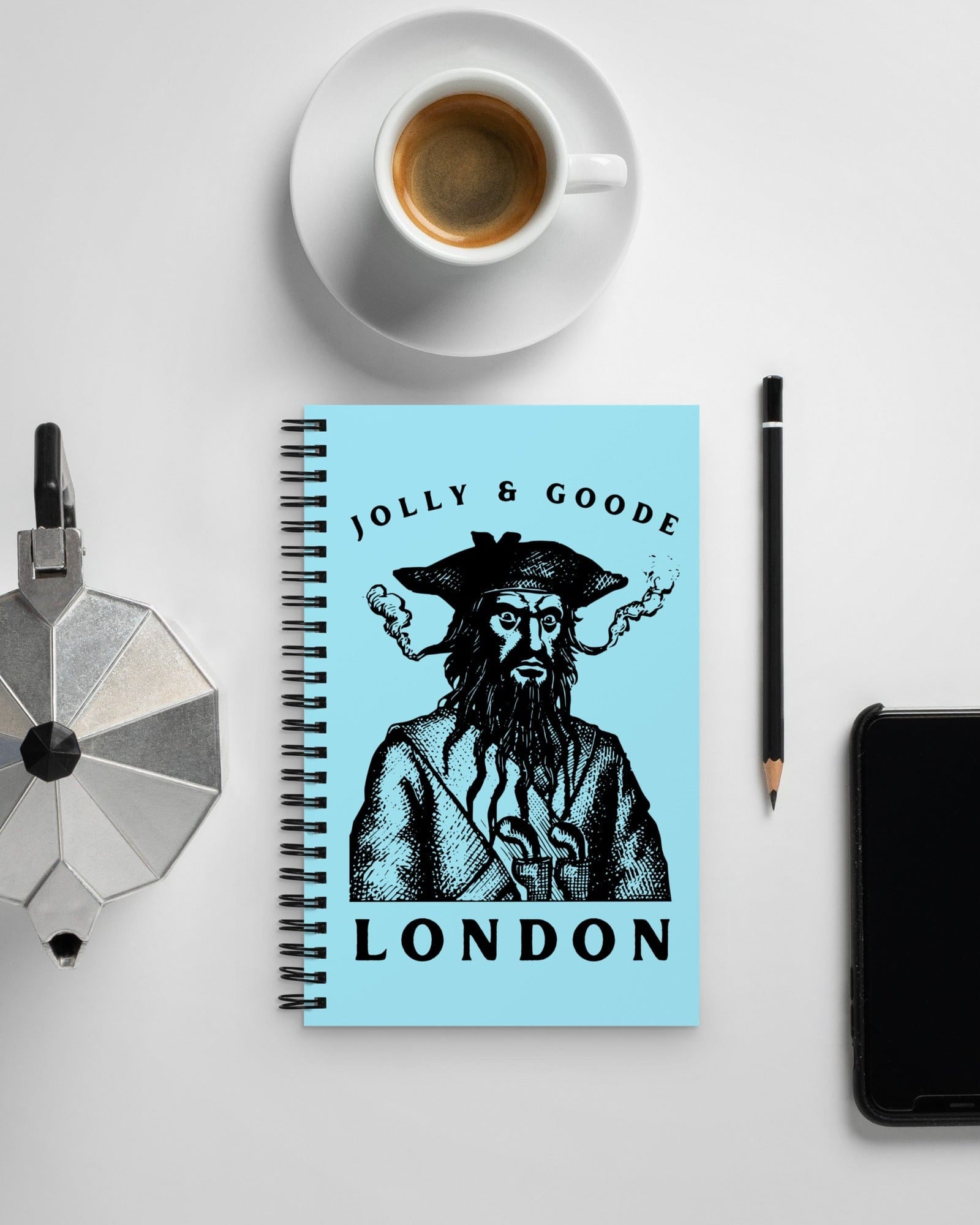 Jolly & Goode Blackbeard Pirate Notebook Notebooks & Notepads Jolly & Goode