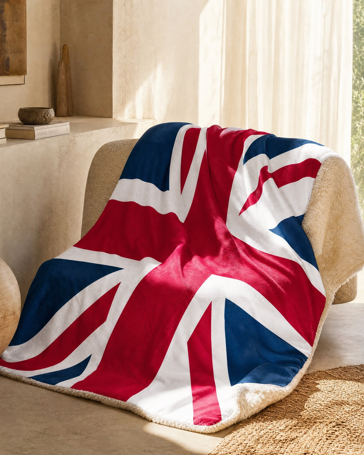 Jolly & Goode Blanket Union Jack Sherpa Blanket Cheeky British Style