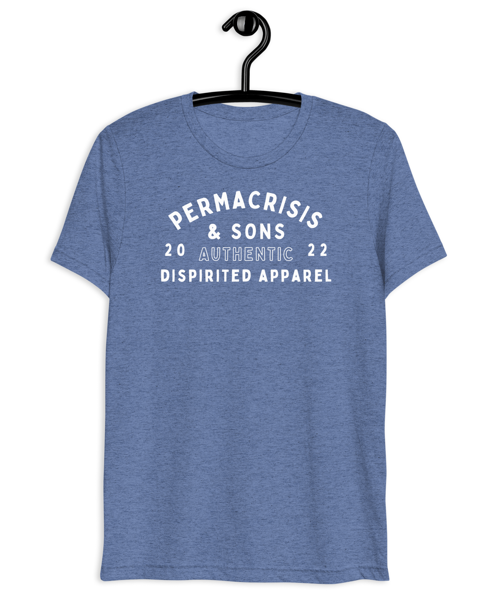 Jolly & Goode Blue Triblend / XS Permacrisis & Sons Triblend T-shirt Cheeky British Style