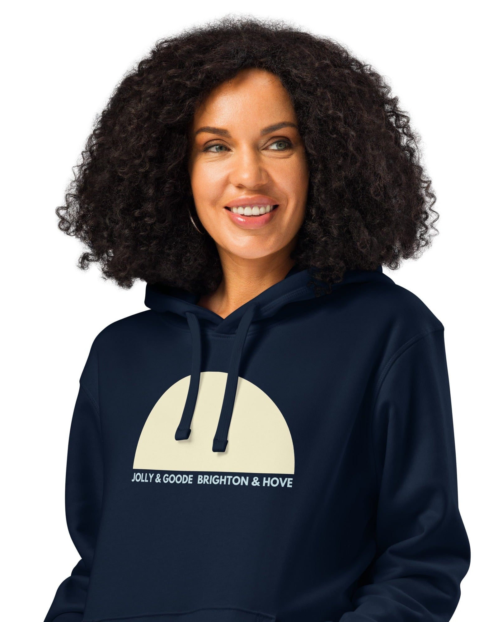 Jolly & Goode Brighton & Hove Sun Hoodie | Mid-Weight | Eco | Unisex.