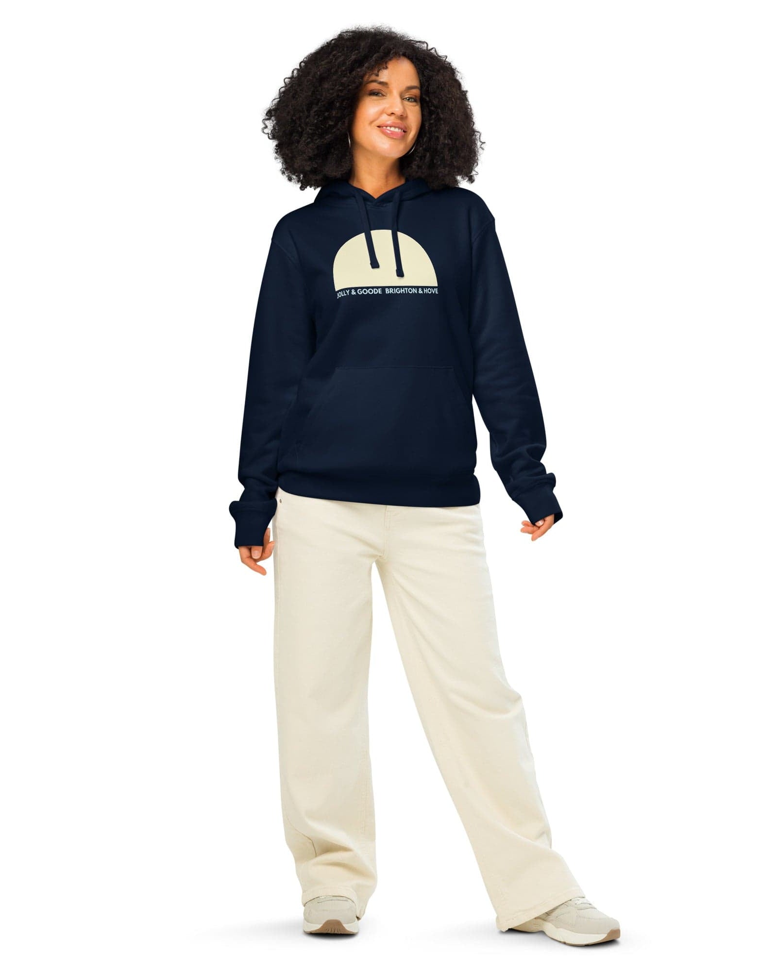 Jolly & Goode Brighton & Hove Sun Hoodie | Mid-Weight | Eco | Unisex.