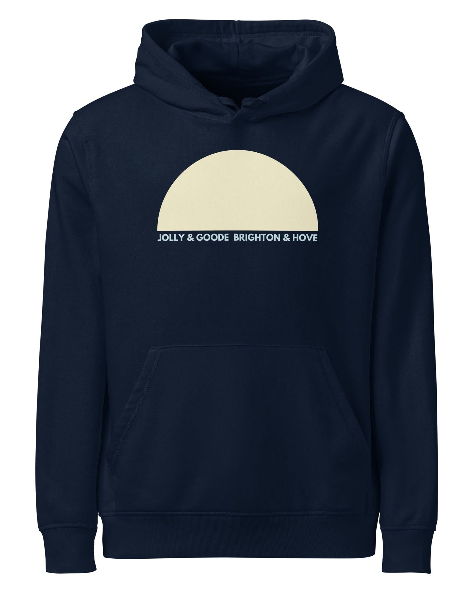 Jolly & Goode Brighton & Hove Sun Hoodie | Mid-Weight | Eco | Unisex.