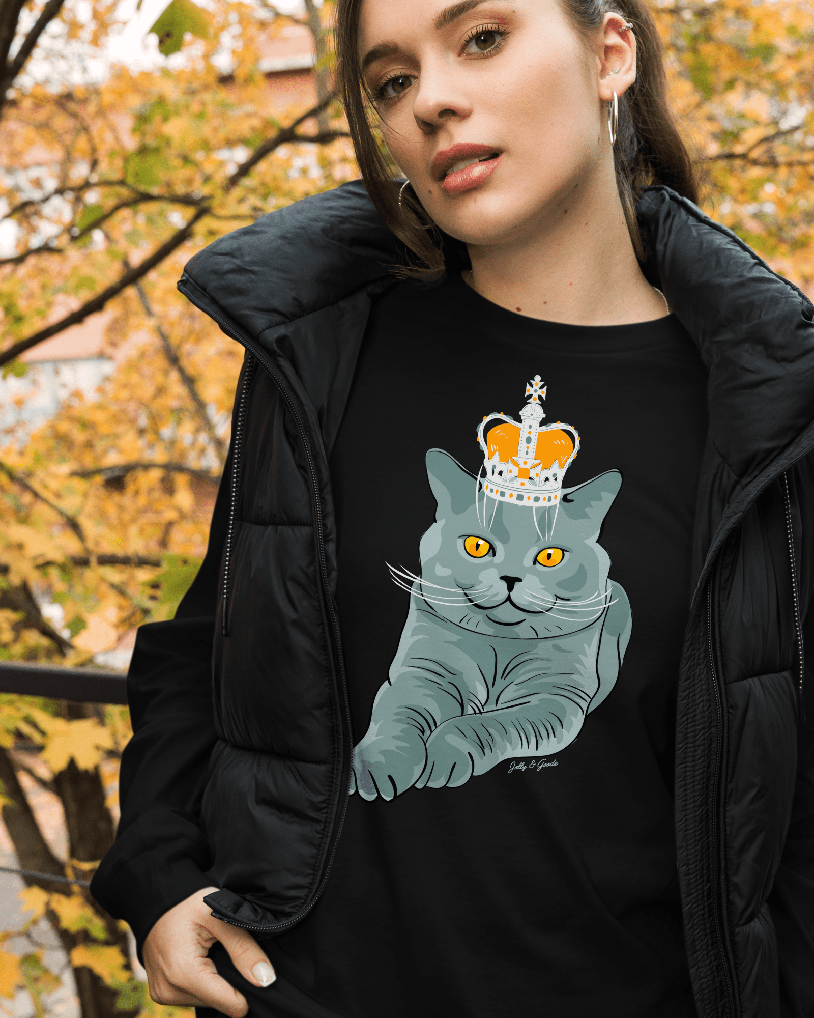 Jolly & Goode British Blue Long-Sleeve Shirt Cheeky British Style