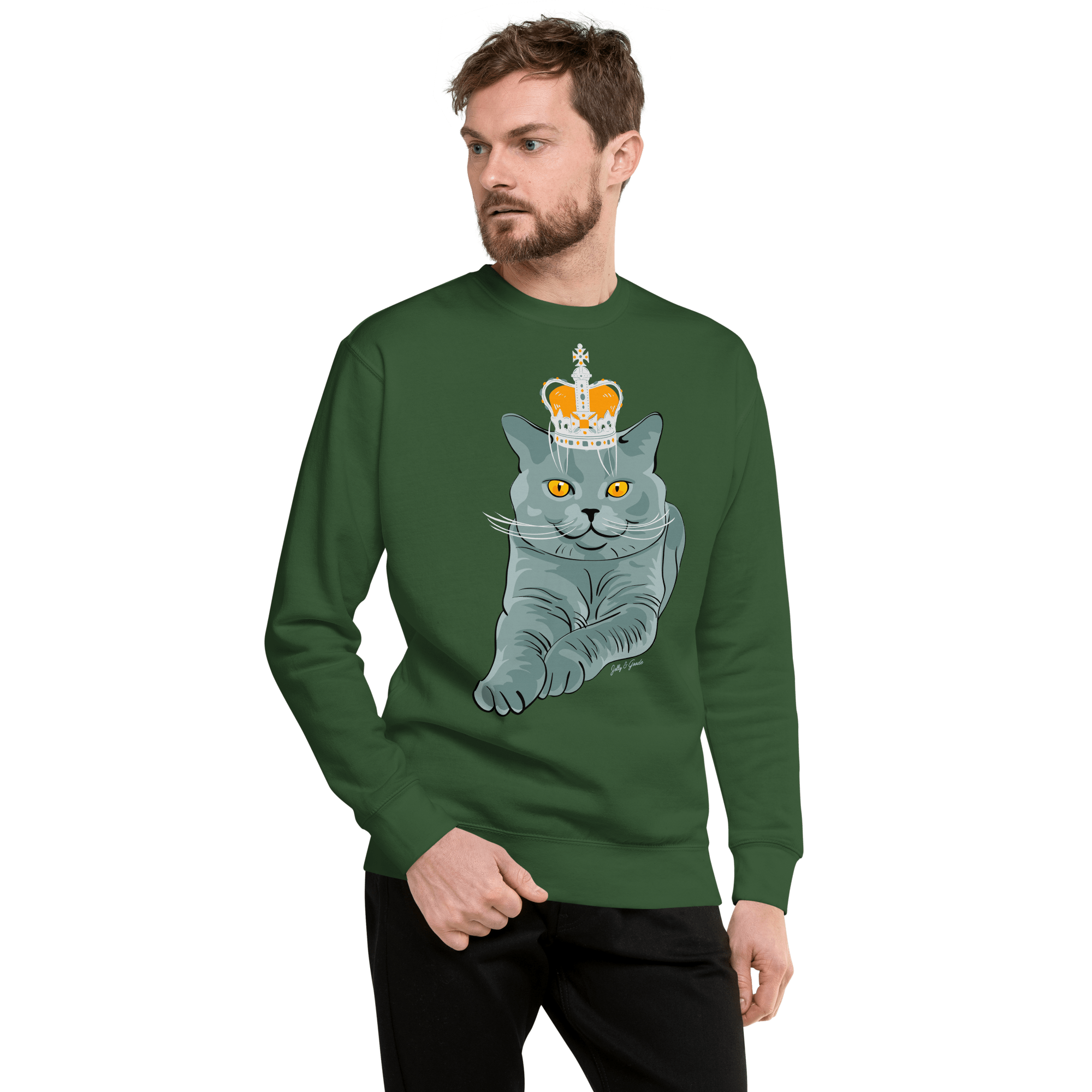 Jolly & Goode British Blue Premium Sweatshirt Cheeky British Style