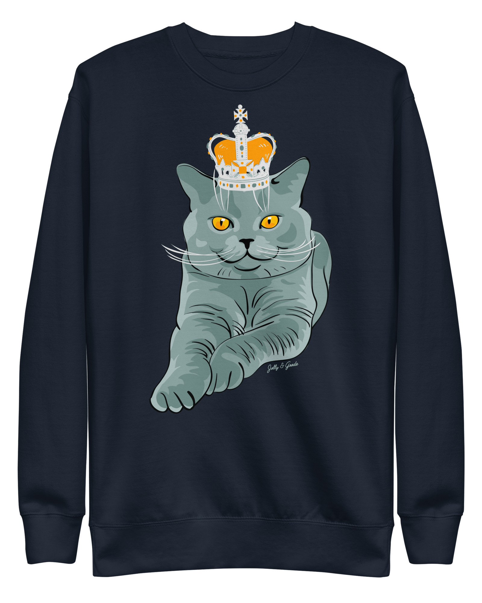Jolly & Goode British Blue Premium Sweatshirt Cheeky British Style