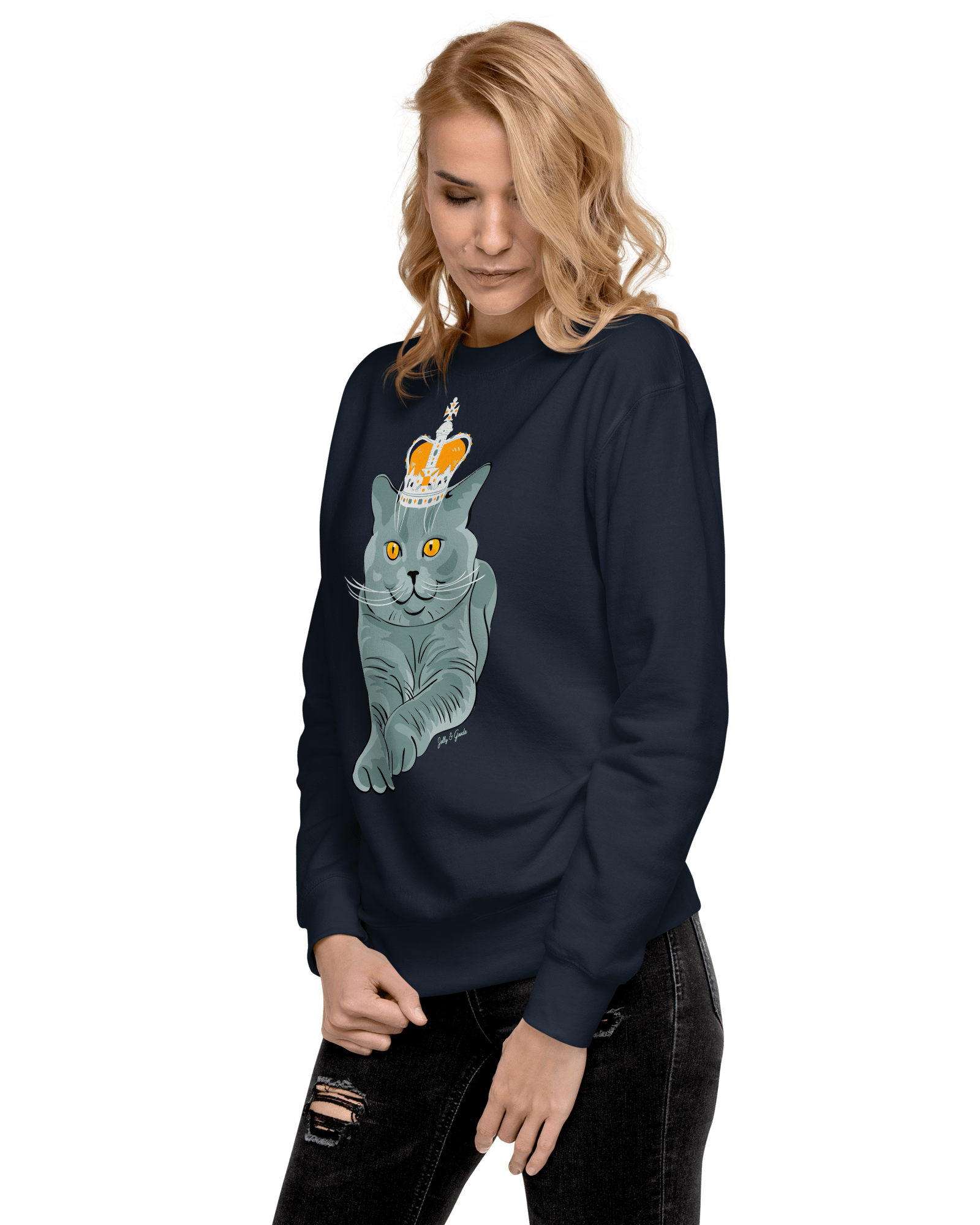 Jolly & Goode British Blue Premium Sweatshirt Cheeky British Style