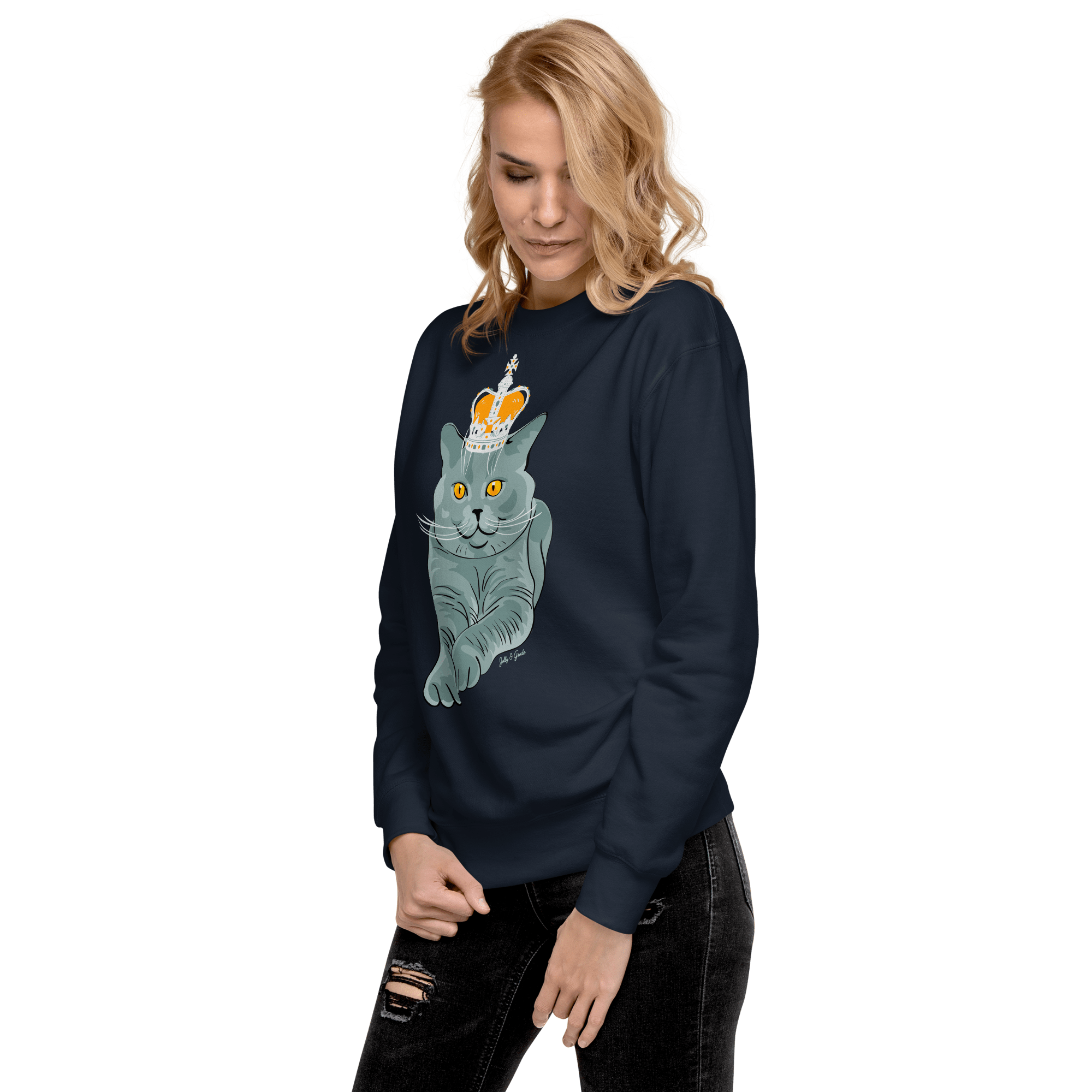 Jolly & Goode British Blue Premium Sweatshirt Cheeky British Style