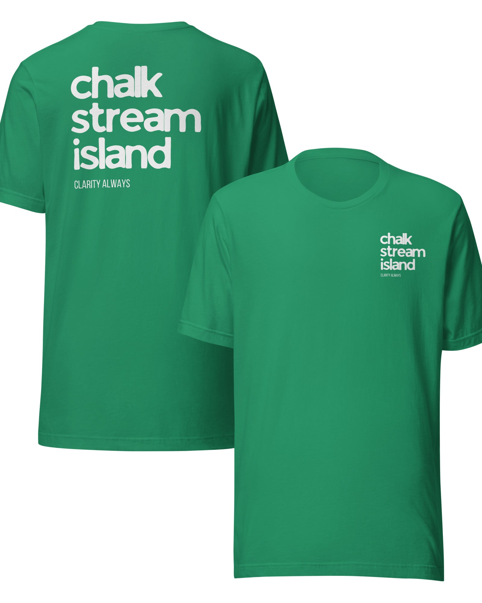 Jolly & Goode Chalk Stream Island, Clarity Always Tee Cheeky British Style