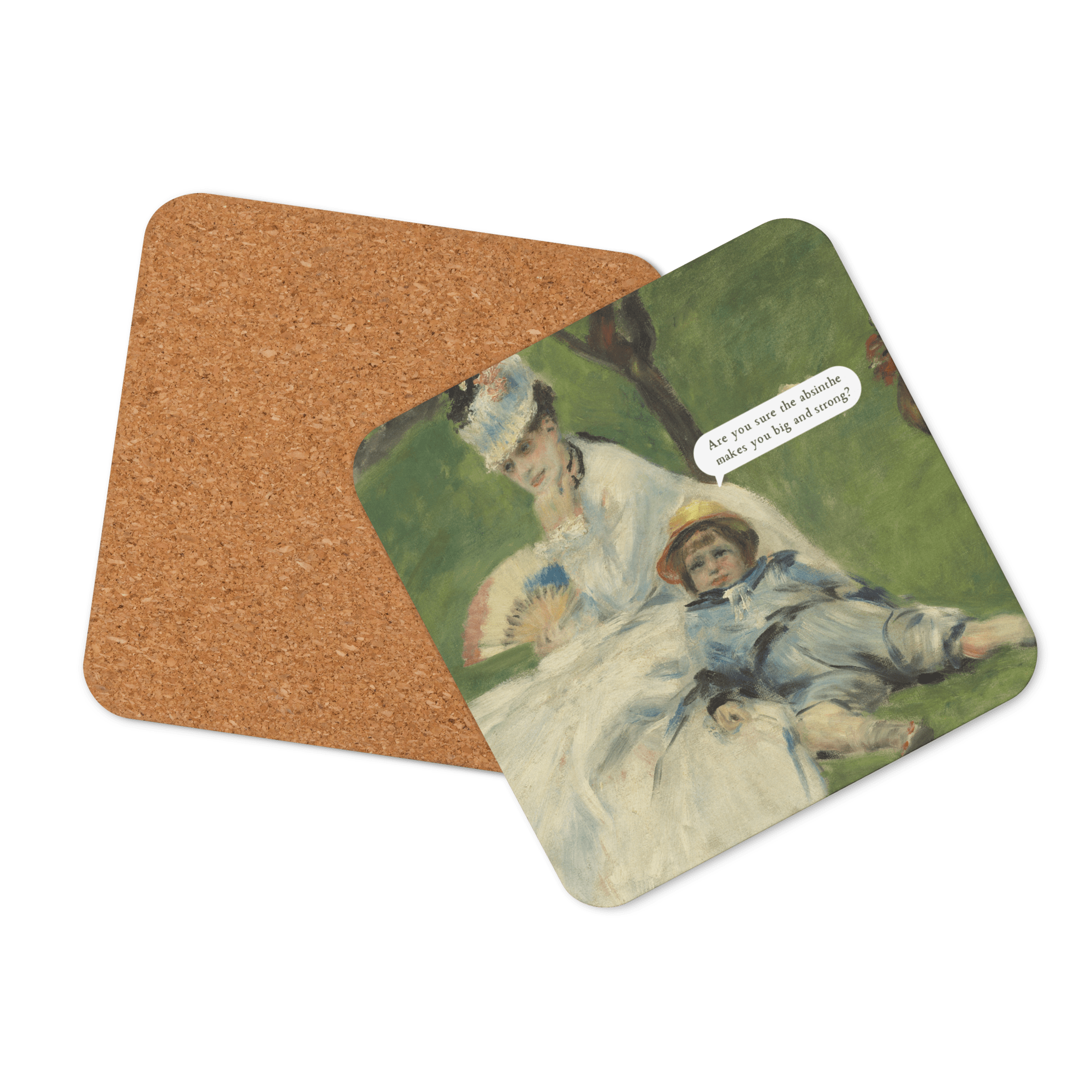 Jolly & Goode Coaster Are You Sure the Absinthe Makes You Big and Strong? Coaster Cheeky British Style