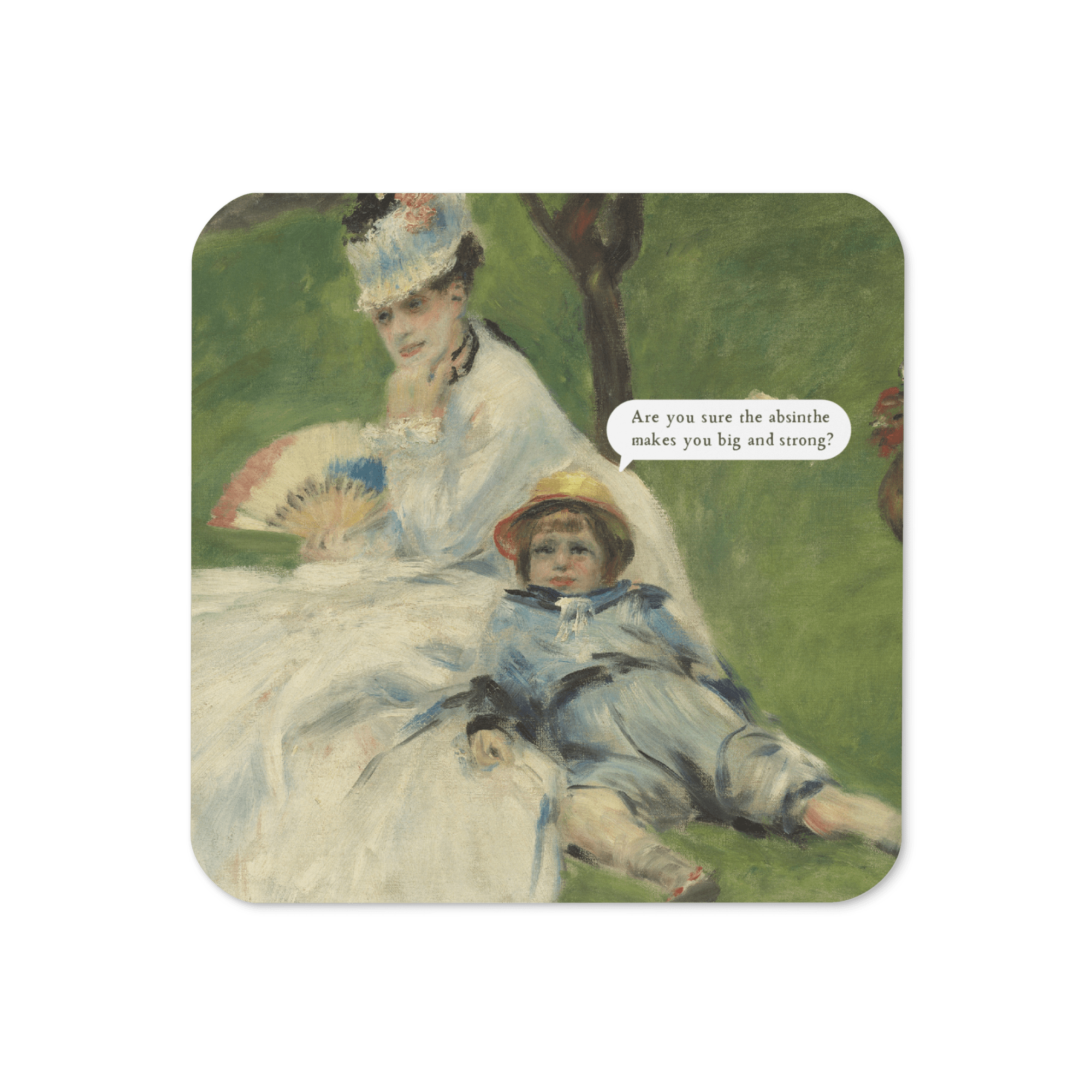 Jolly & Goode Coaster Are You Sure the Absinthe Makes You Big and Strong? Coaster Cheeky British Style