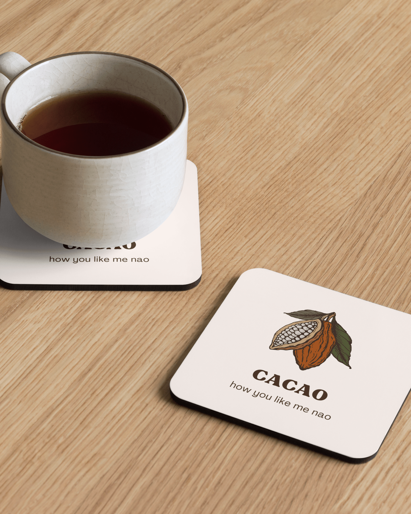 Jolly & Goode Coaster Cacao How You Like Me Nao Coaster Cheeky British Style