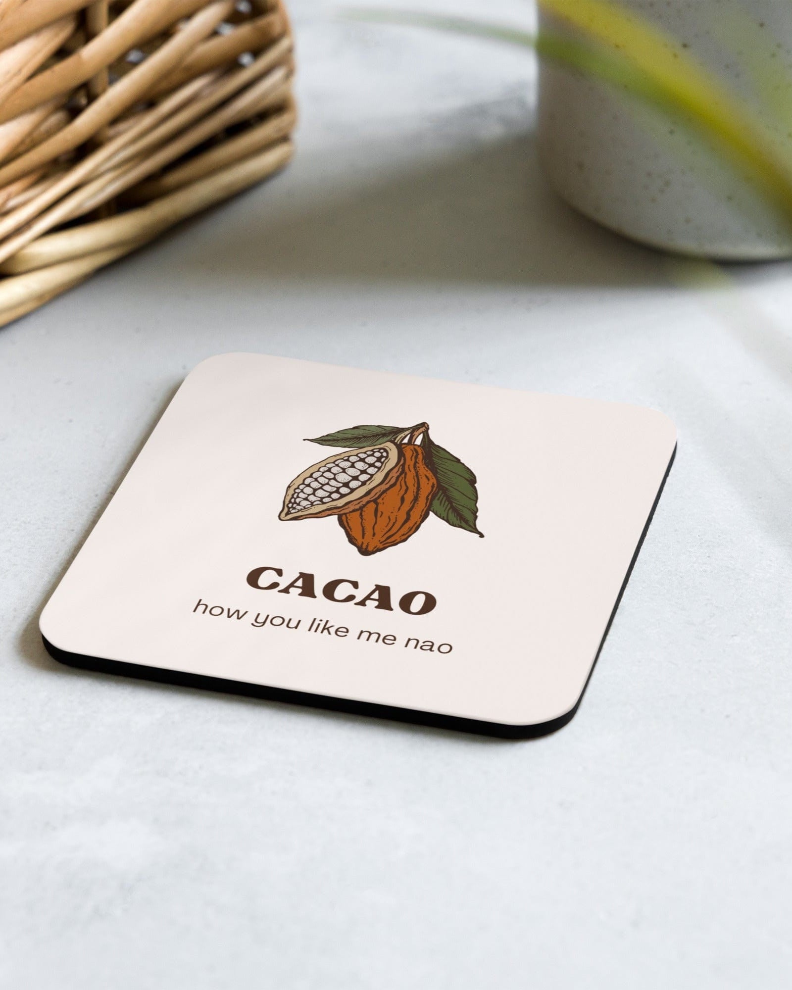 Jolly & Goode Coaster Cacao How You Like Me Nao Coaster Cheeky British Style