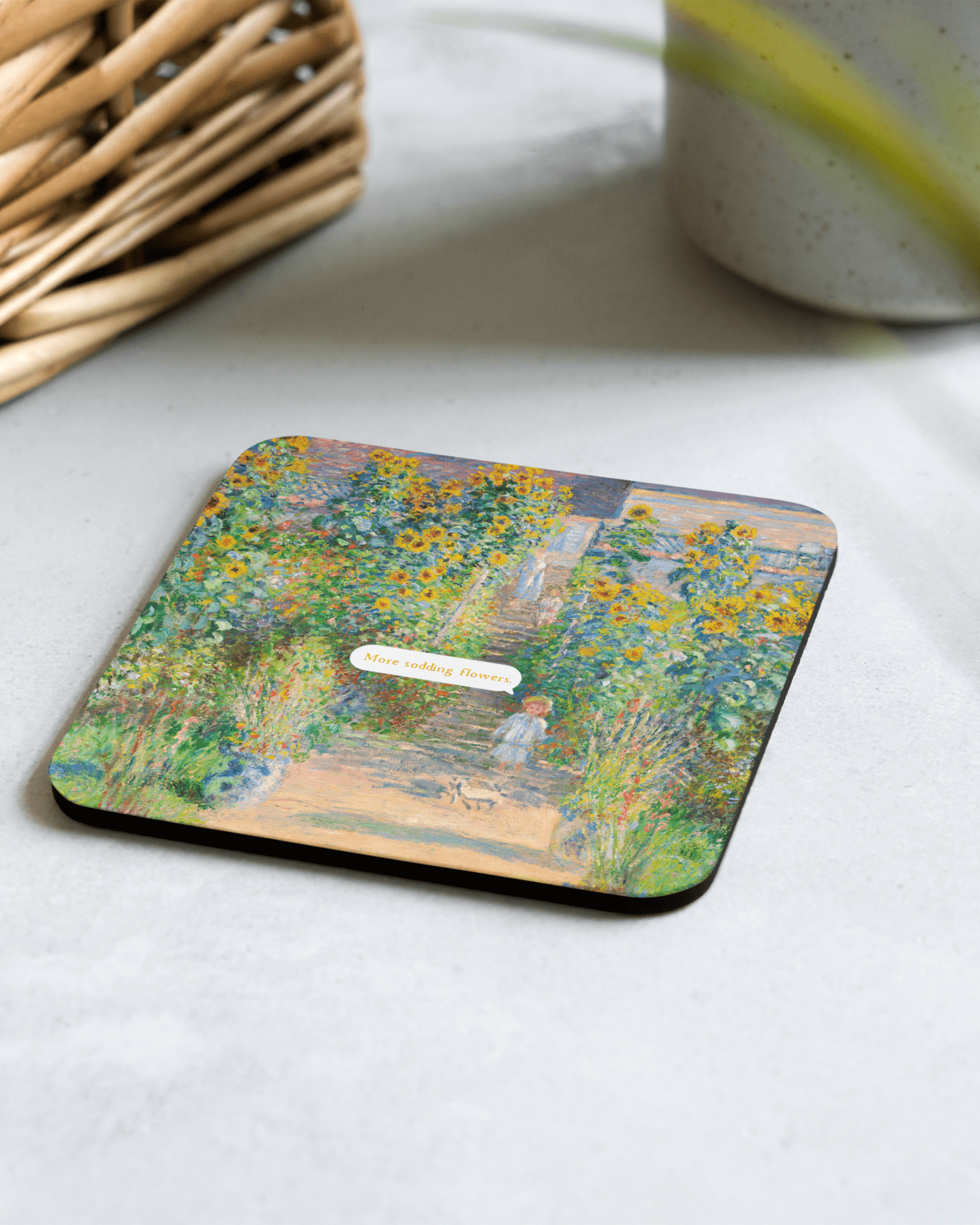 Jolly & Goode Coaster More Sodding Flowers Coaster Cheeky British Style