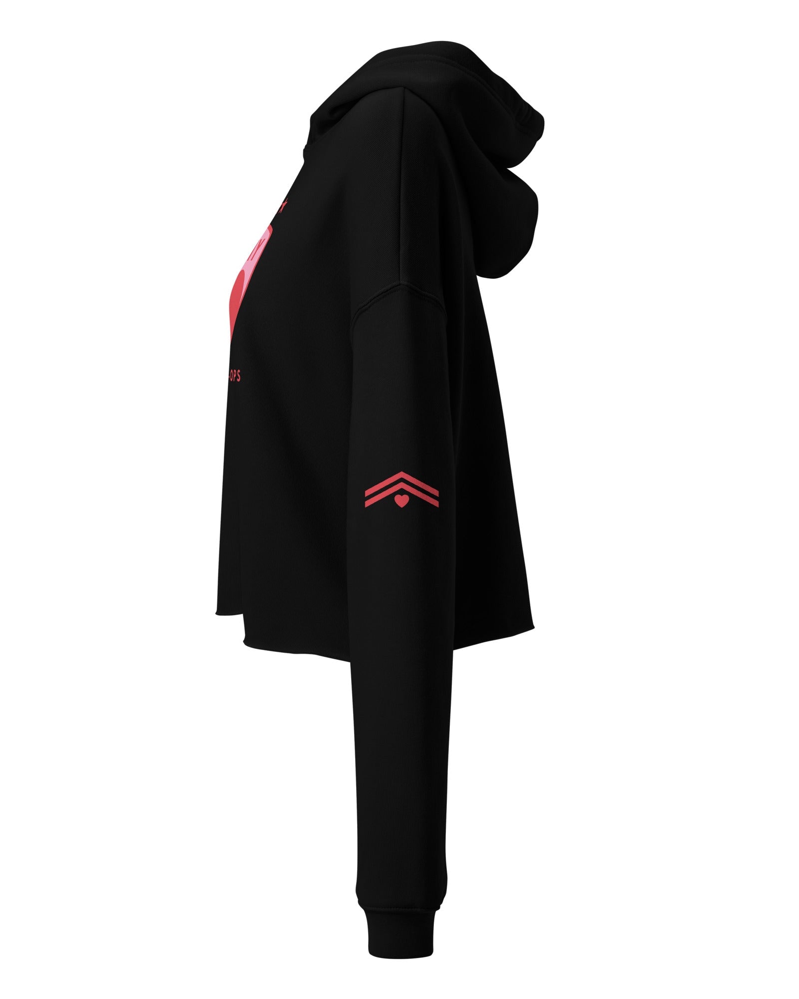 Jolly & Goode Crop Hoodie Army of Love Special Ops Crop Hoodie Cheeky British Style