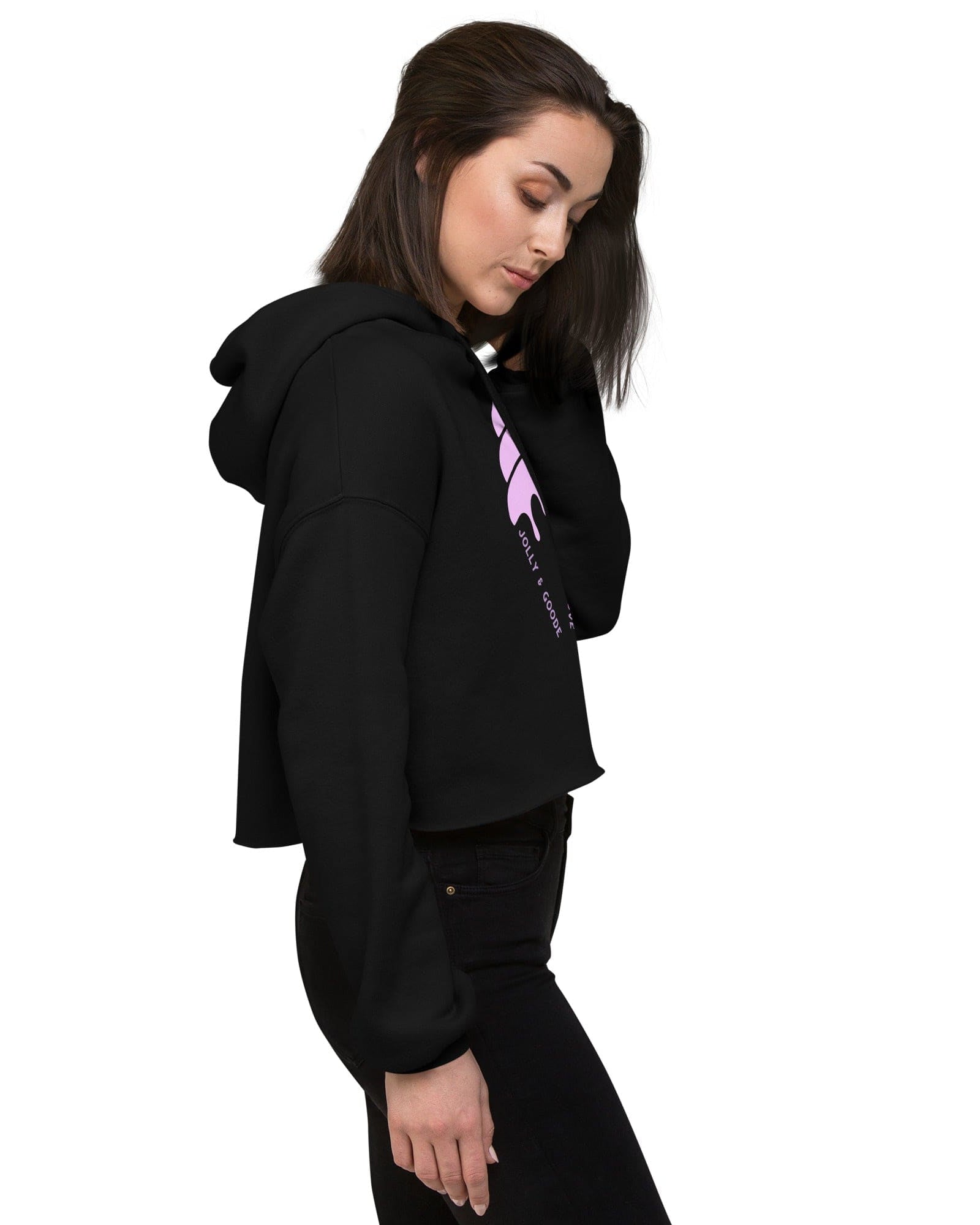 Jolly & Goode Crop Hoodie Brighton & Hove Ice Cream Crop Hoodie Cheeky British Style