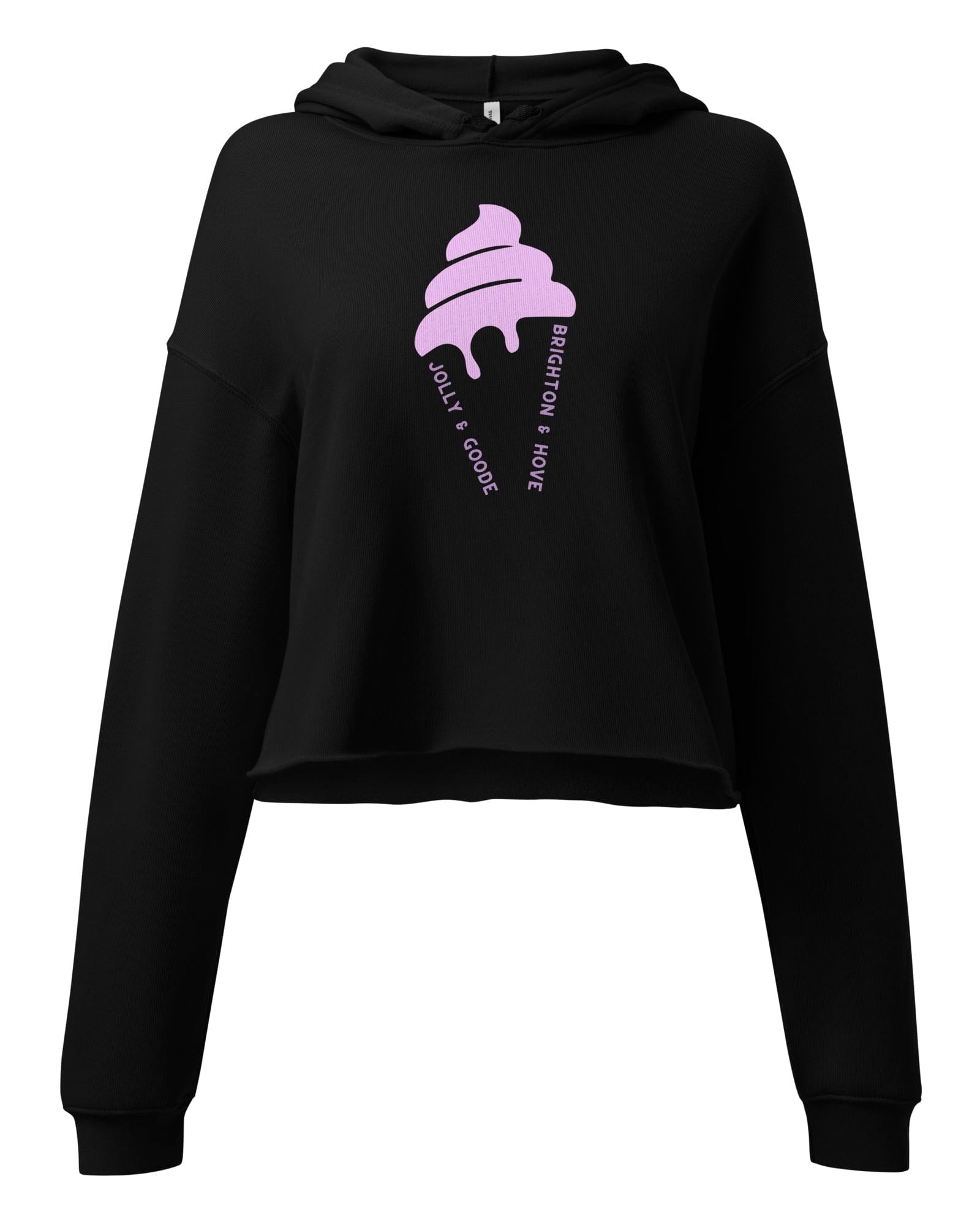 Jolly & Goode Crop Hoodie S Brighton & Hove Ice Cream Crop Hoodie Cheeky British Style