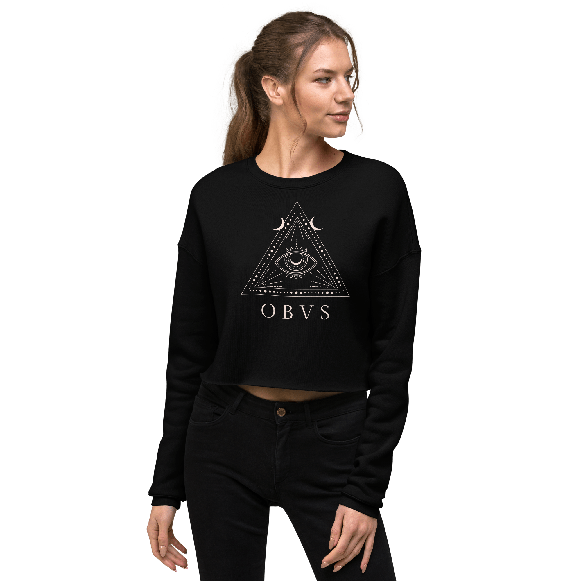 Jolly & Goode Crop Sweatshirt Obvs Crop Sweatshirt Obviously Cheeky British Style