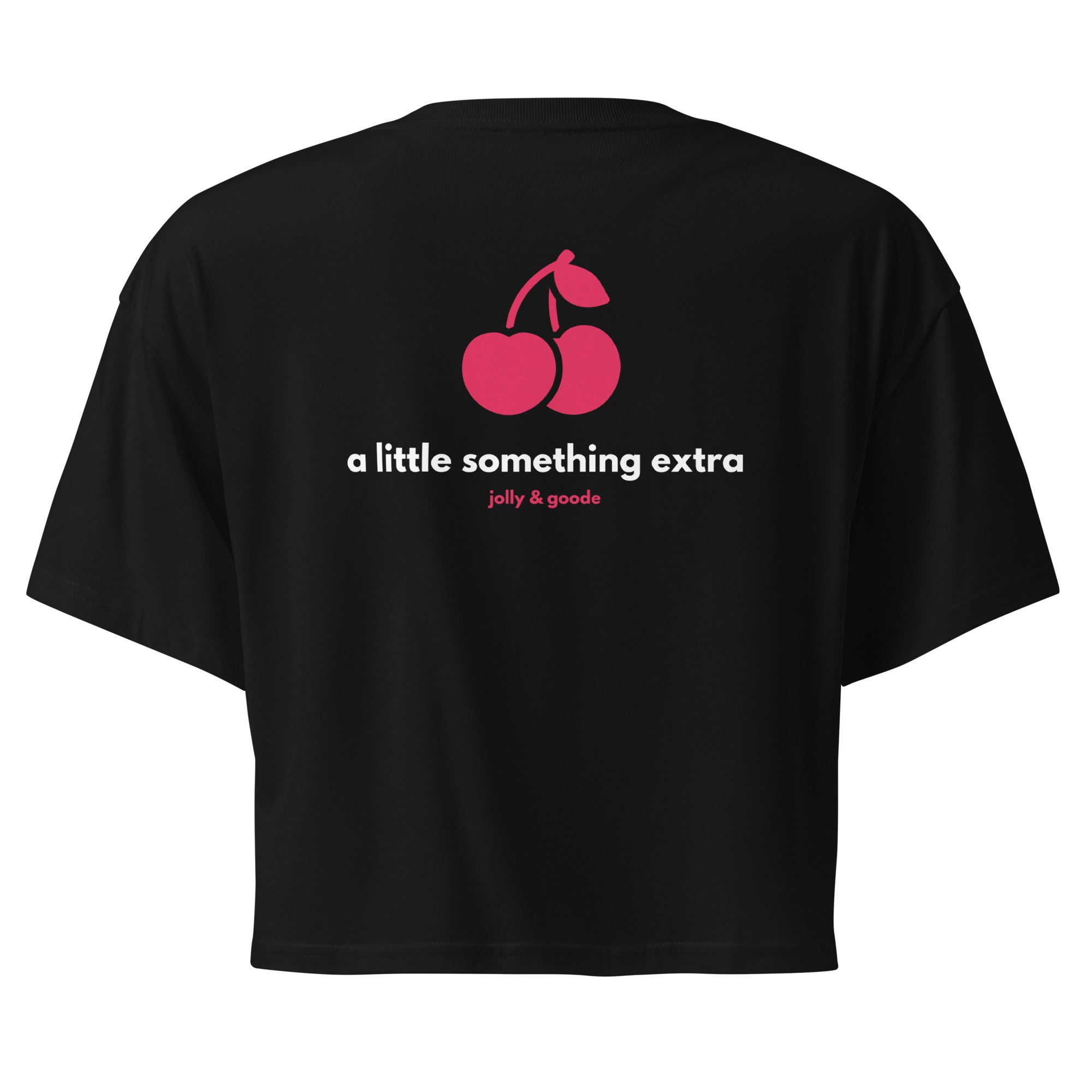 Jolly & Goode Crop Tops A Little Something Extra Cherries Crop Top Cheeky British Style