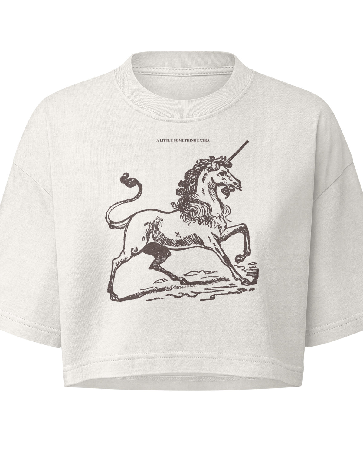 Jolly & Goode Crop Tops A Little Something Extra Unicorn Cropped Tee Cheeky British Style
