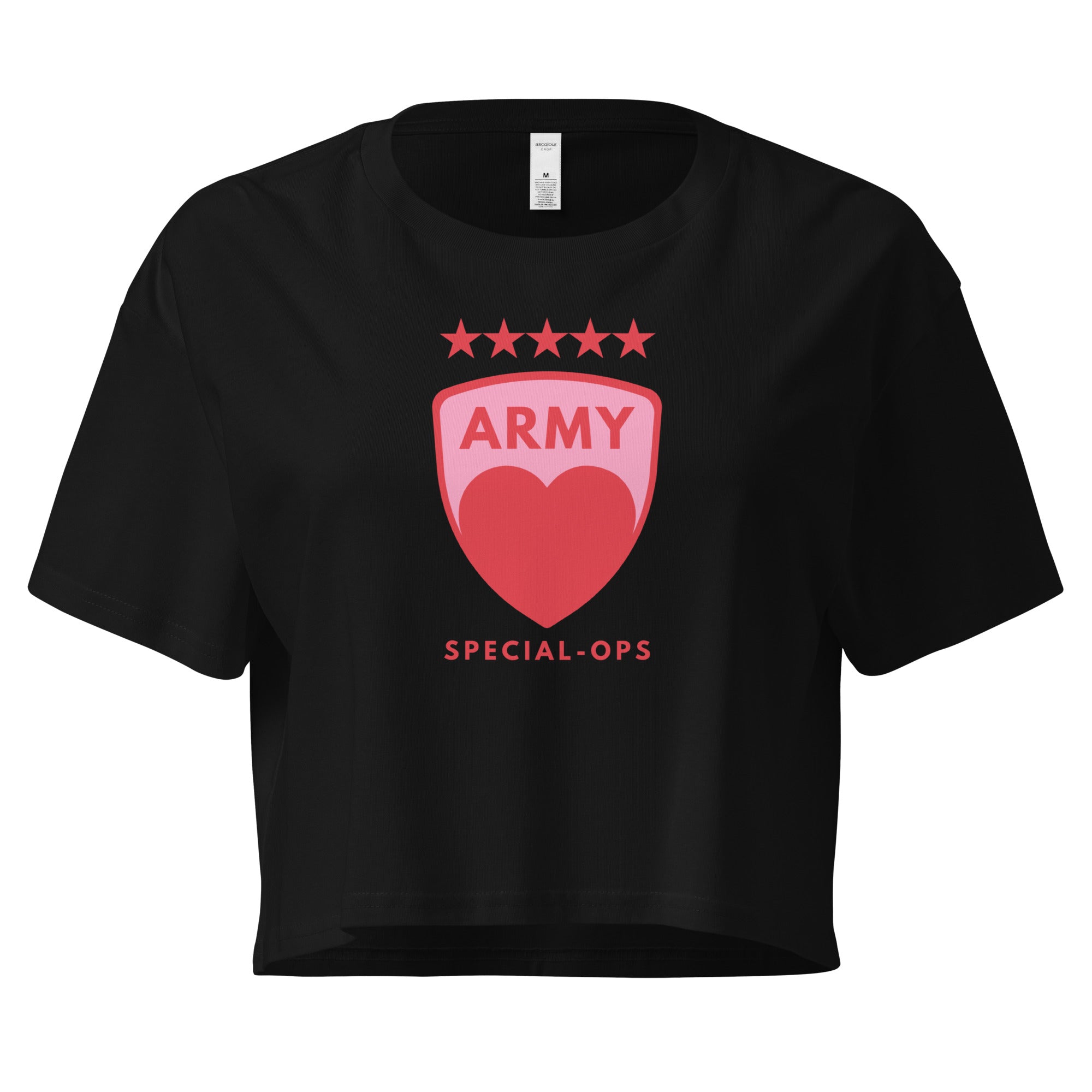 Jolly & Goode Crop Tops Black / XS Army of Love Special Ops Women’s Crop Top Cheeky British Style