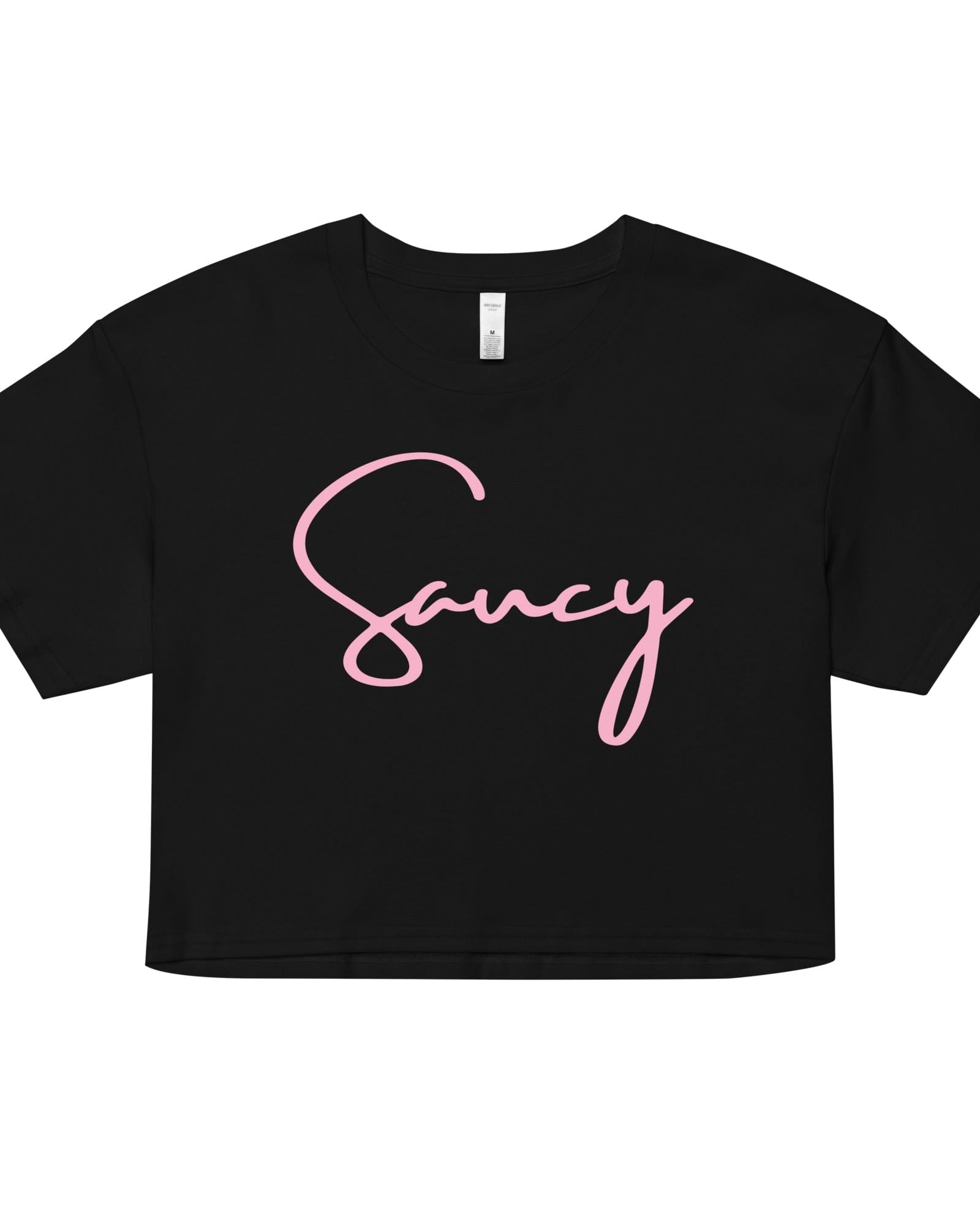 Jolly & Goode Crop Tops Black / XS Saucy Crop Top Cheeky British Style