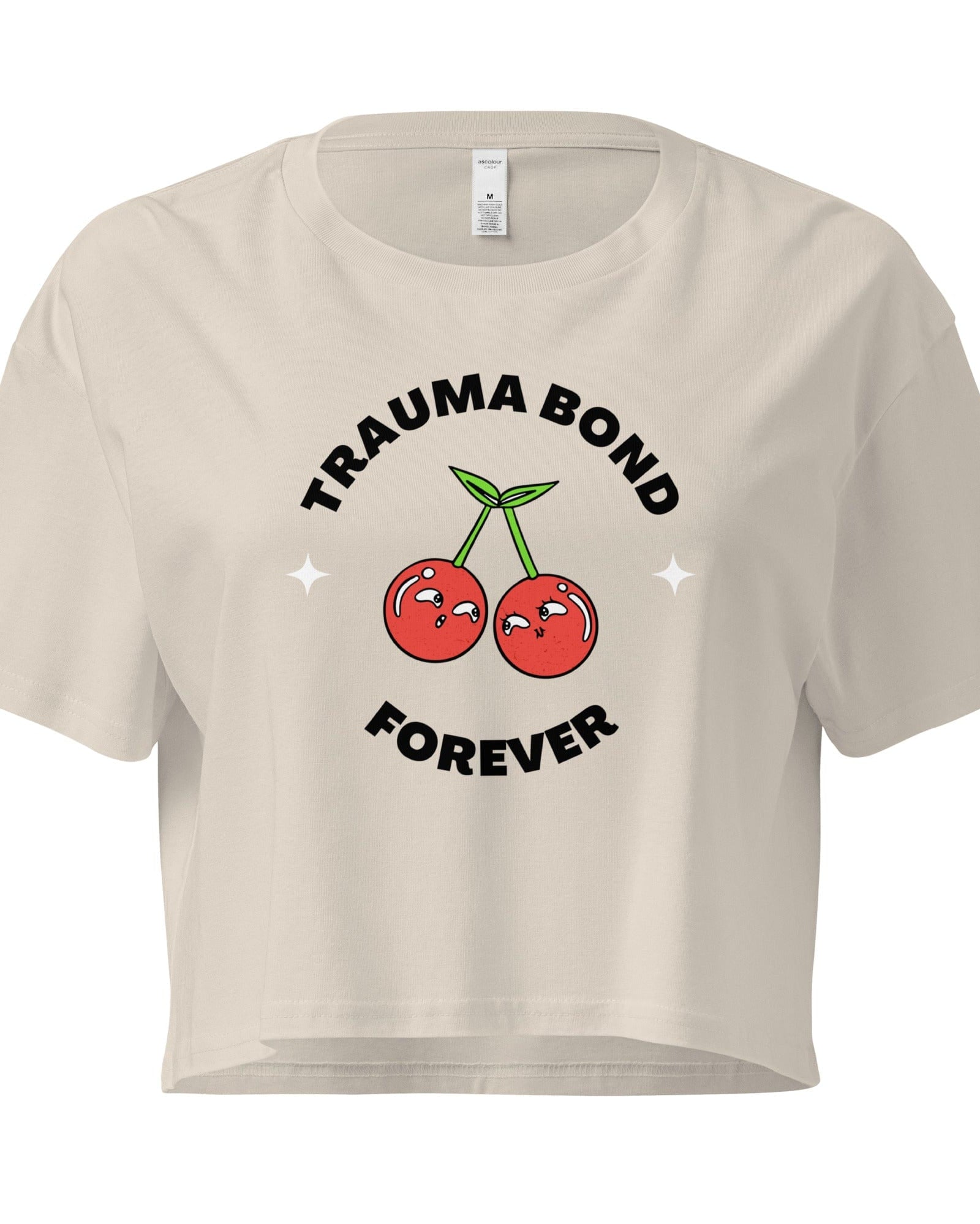 Jolly & Goode Crop Tops Bone / XS Trauma Bond Forever Crop Top Cheeky British Style