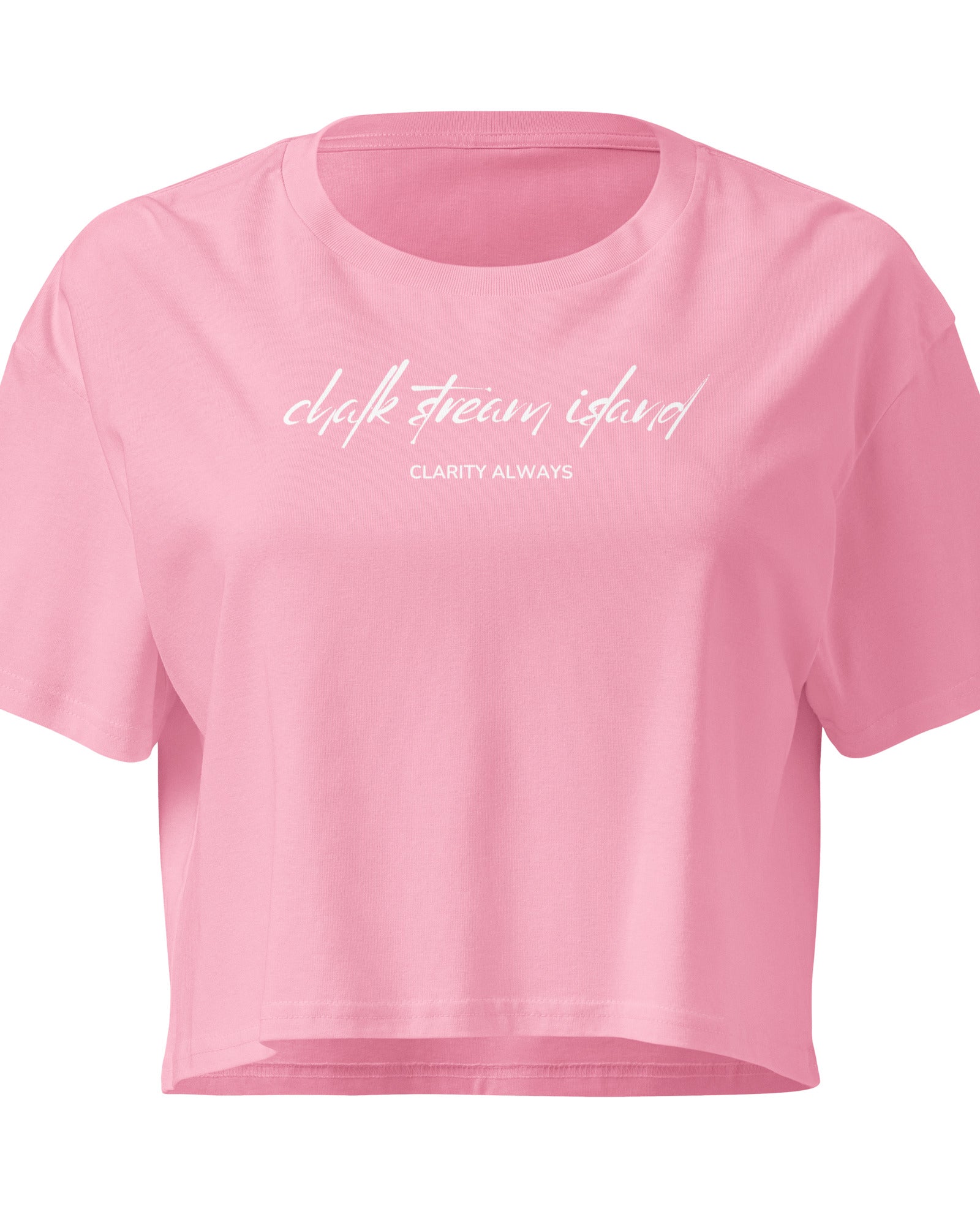 Jolly & Goode Crop Tops Bubblegum / XS Chalk Stream Island | Clarity Always | Cotton Crop Top Cheeky British Style