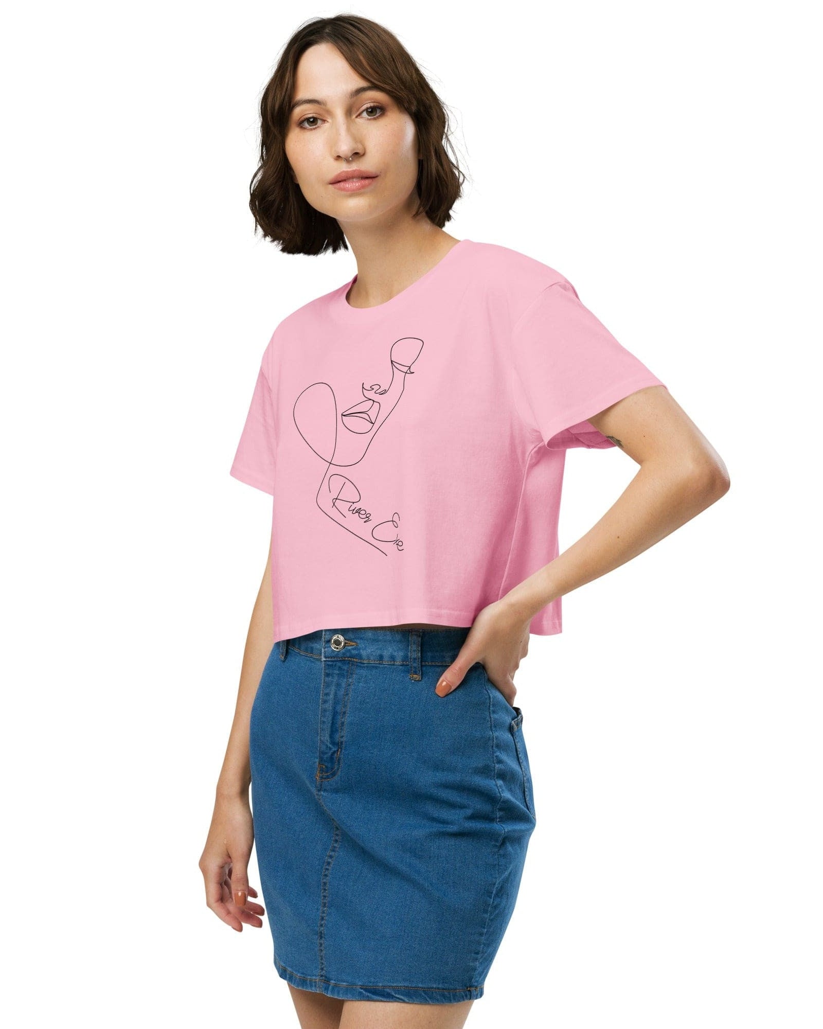 Jolly & Goode Crop Tops Bubblegum / XS River Exe Crop Top | Exeter Gift Shop Cheeky British Style