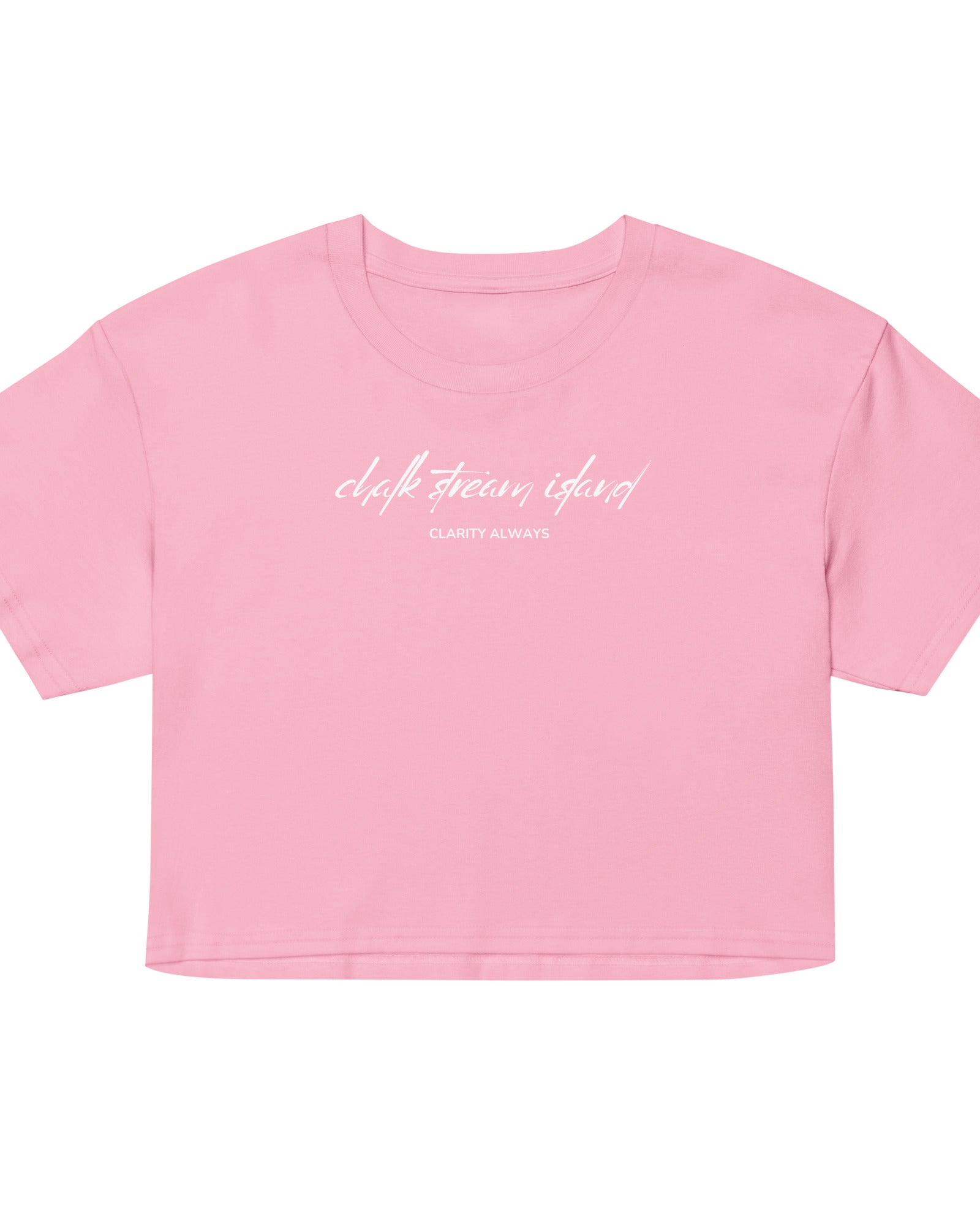 Jolly & Goode Crop Tops Chalk Stream Island | Clarity Always | Cotton Crop Top Cheeky British Style