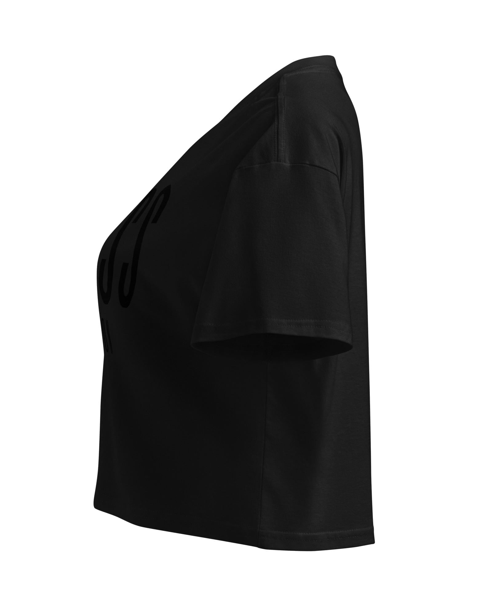 Jolly & Goode Crop Tops Class London Crop Top | Pink | Black-on-Black Cheeky British Style