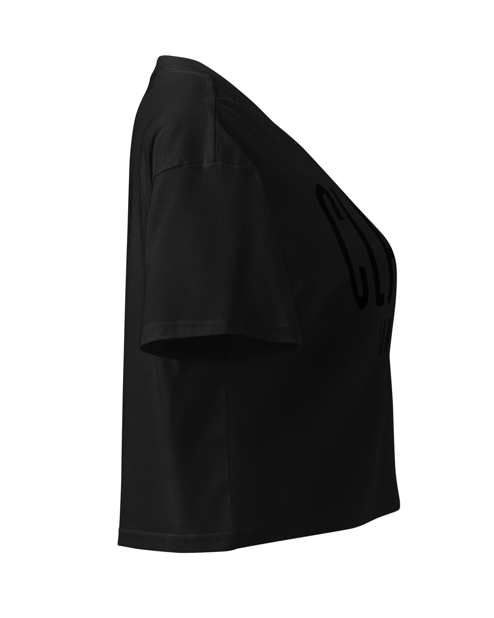 Jolly & Goode Crop Tops Class London Crop Top | Pink | Black-on-Black Cheeky British Style