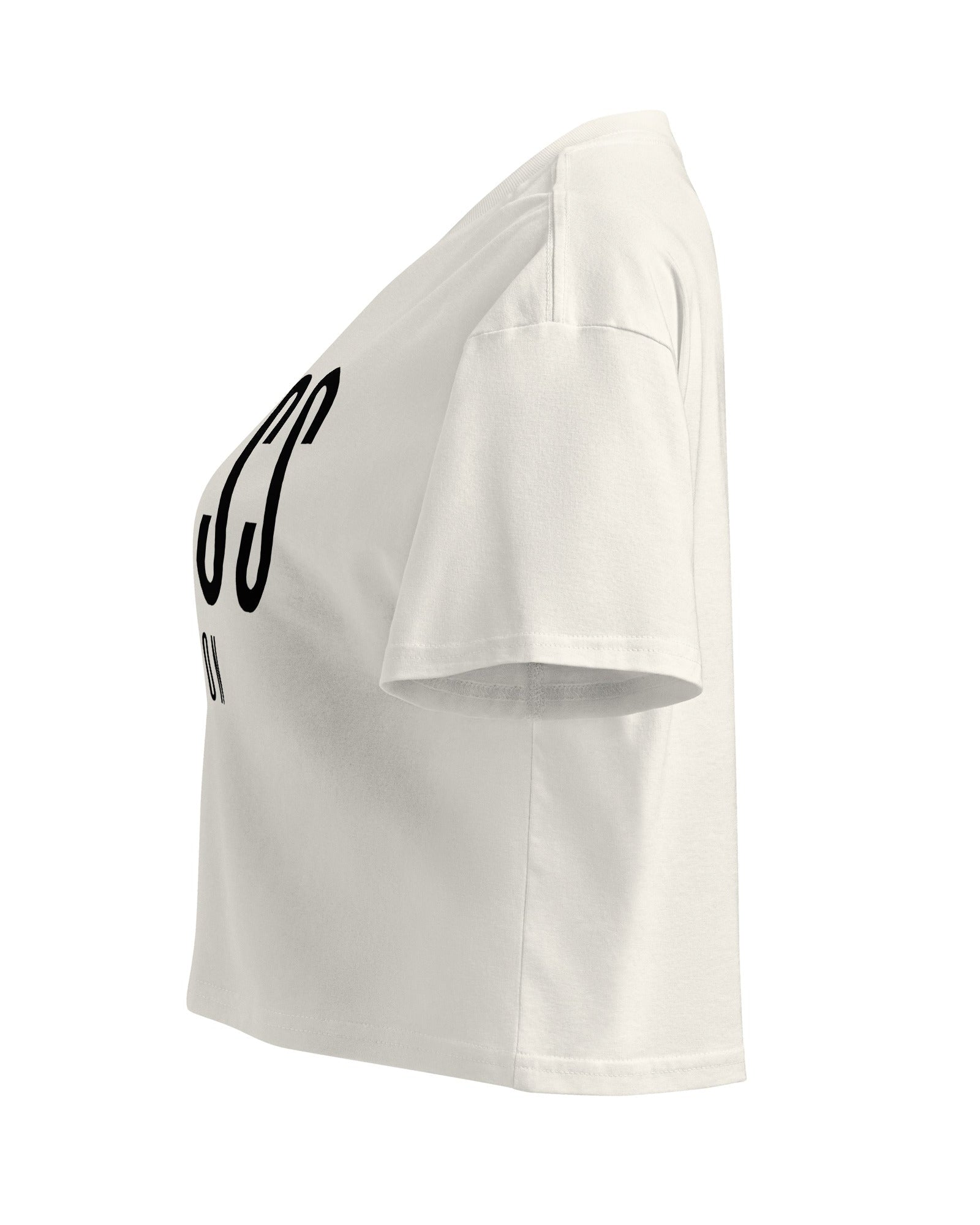 Jolly & Goode Crop Tops Class London Crop Top | Pink | Black-on-Black Cheeky British Style