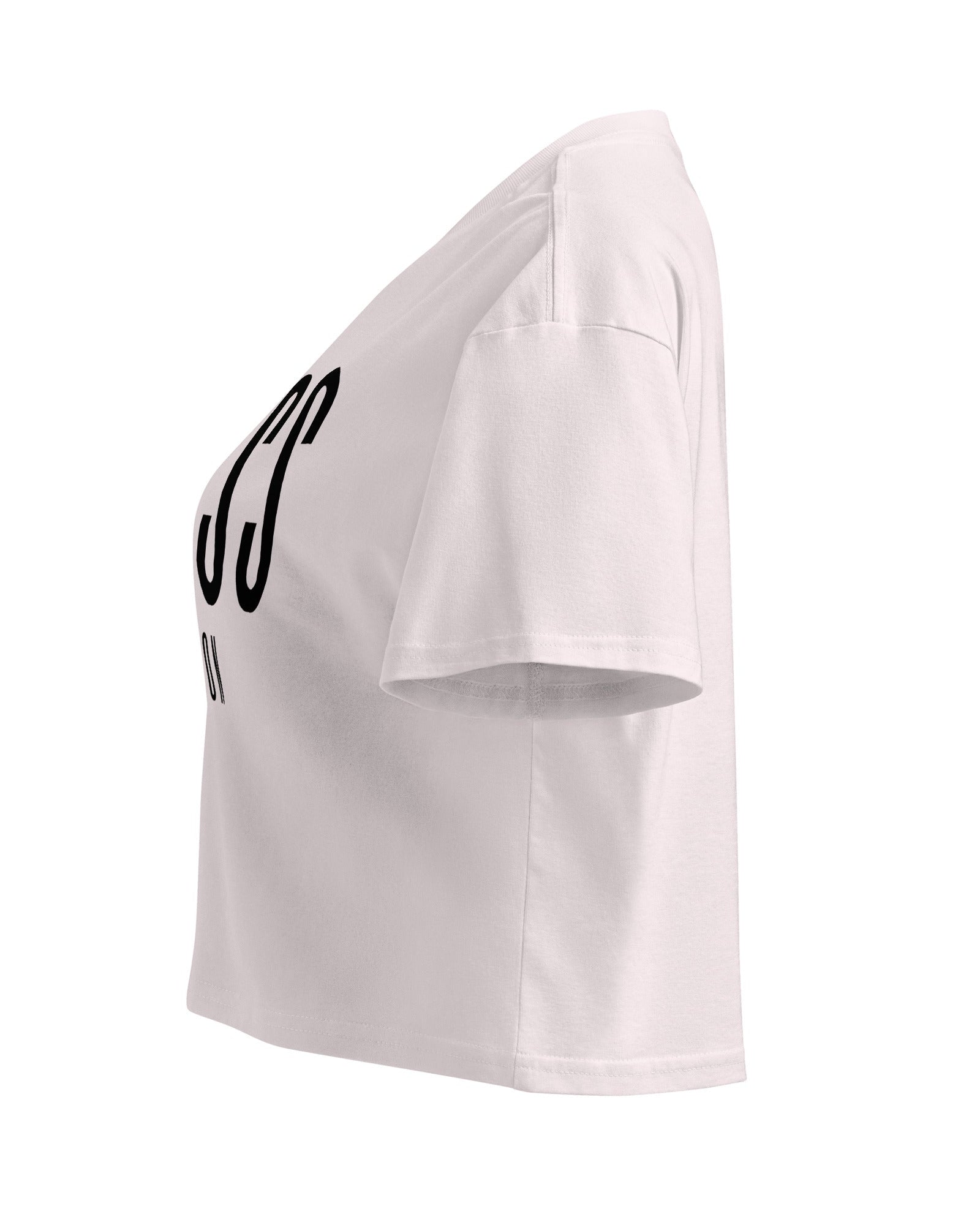 Jolly & Goode Crop Tops Class London Crop Top | Pink | Black-on-Black Cheeky British Style