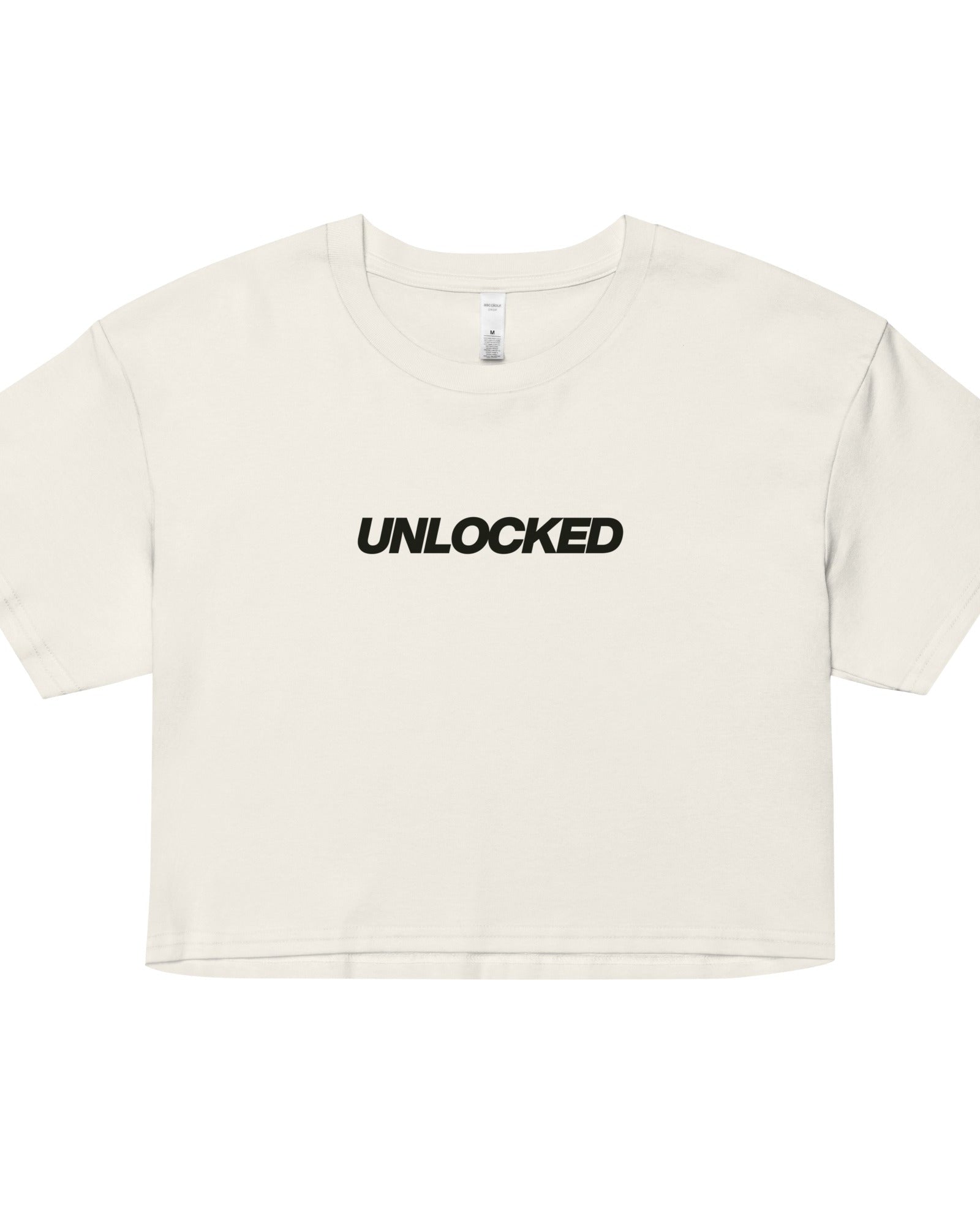 Jolly & Goode Crop Tops Ecru / XS Unlocked Crop Top Cheeky British Style