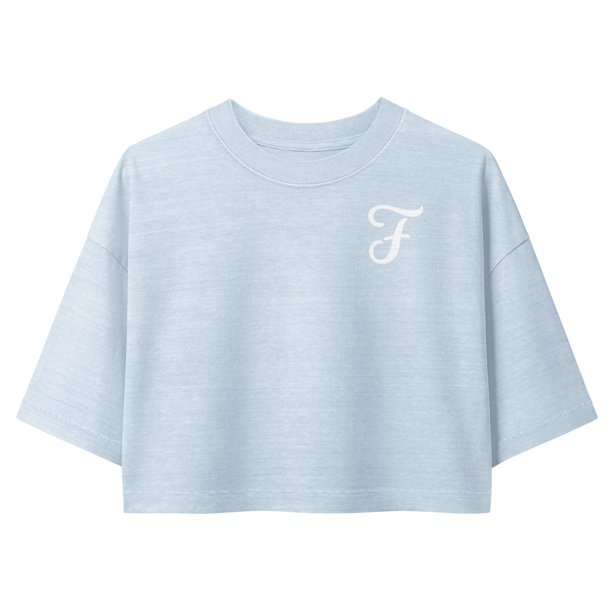 Jolly & Goode Crop Tops Fanciful & Fulsome Boxy Cropped Tee Cheeky British Style