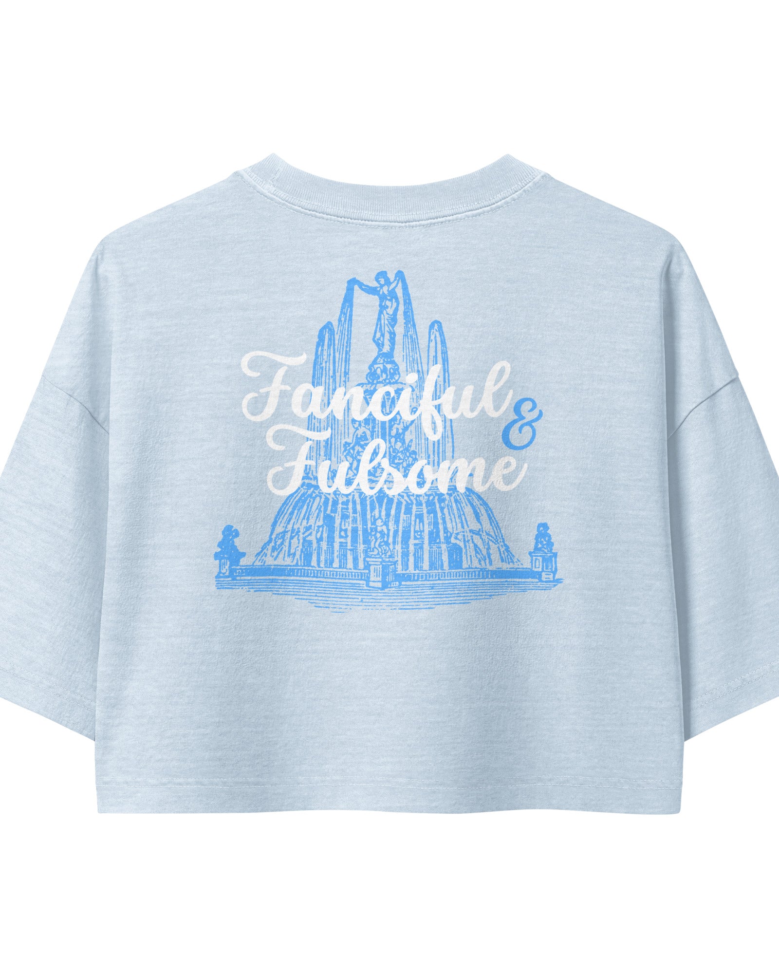 Jolly & Goode Crop Tops Fanciful & Fulsome Boxy Cropped Tee Cheeky British Style