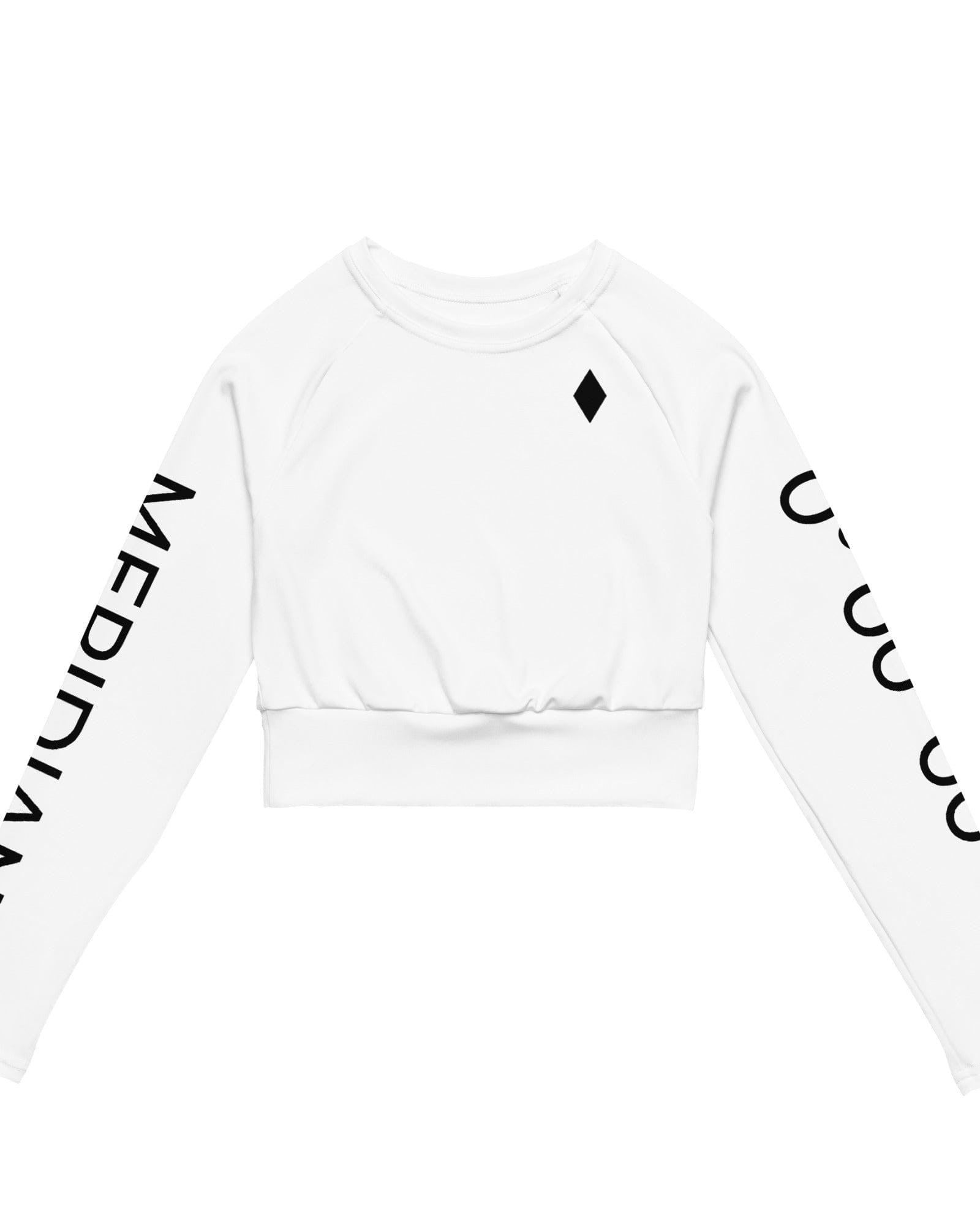Jolly & Goode Crop Tops Greenwich Meridian Women's Long Sleeve Crop Top Cheeky British Style